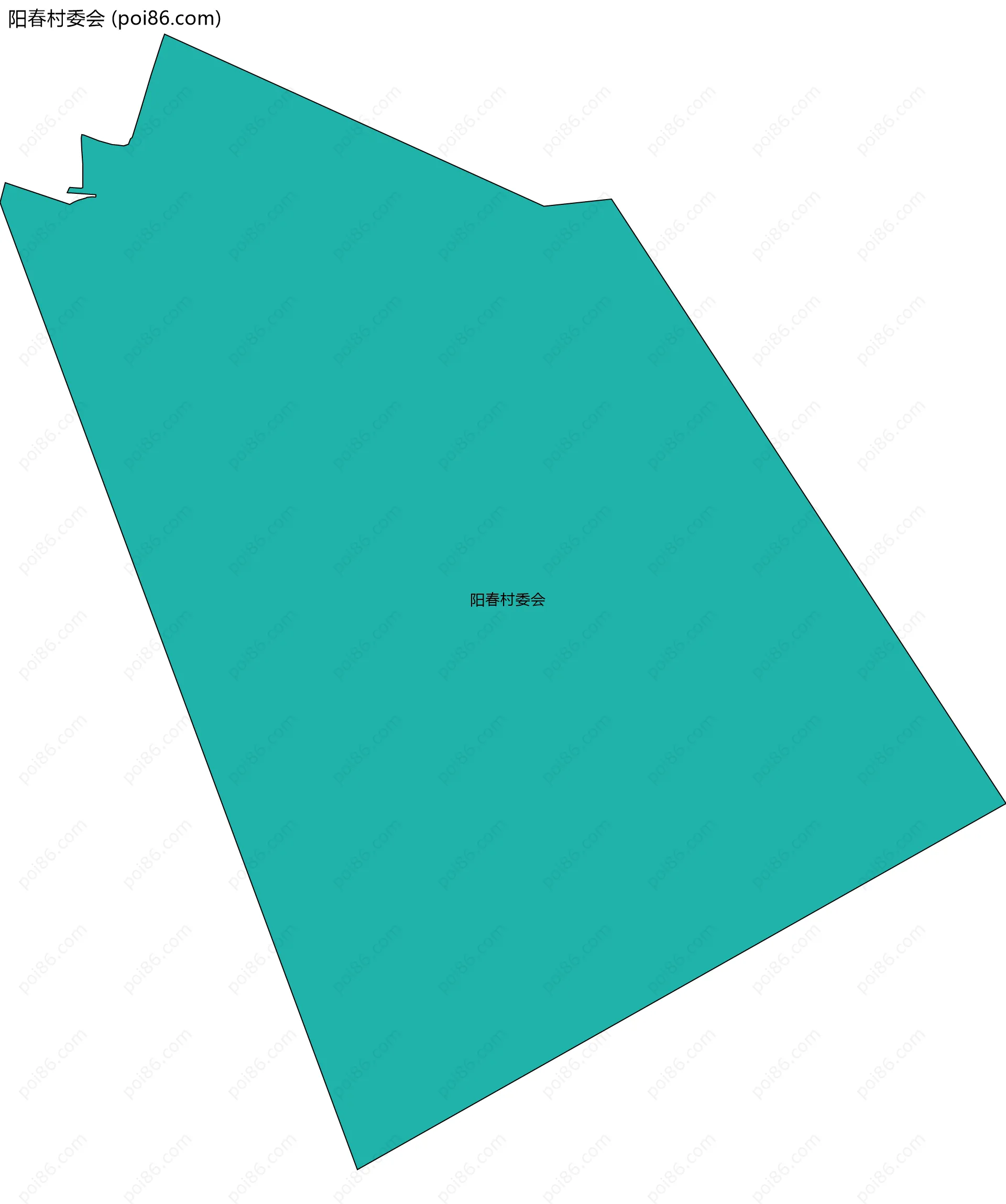 阳春村委会边界地图