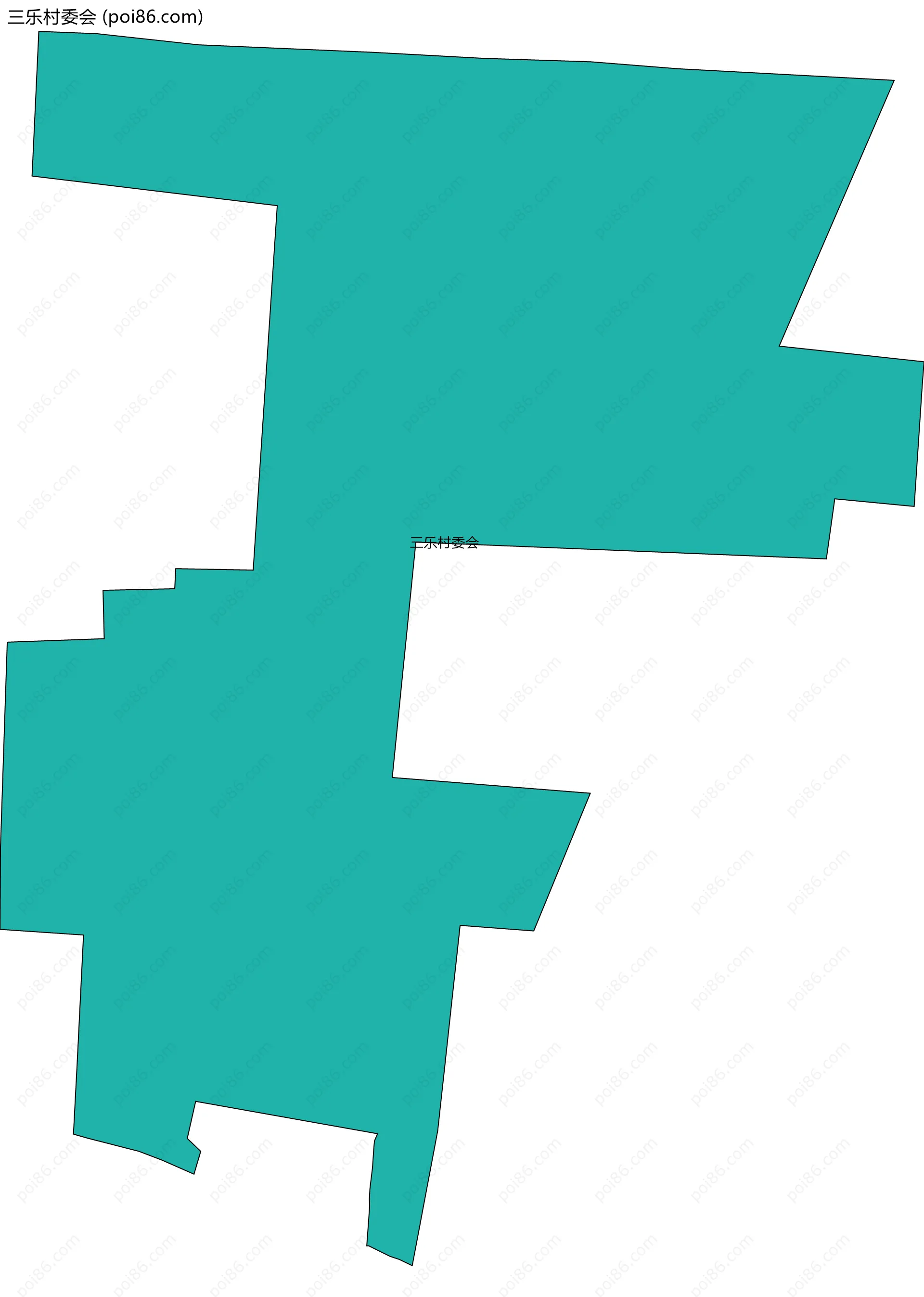 三乐村委会边界地图