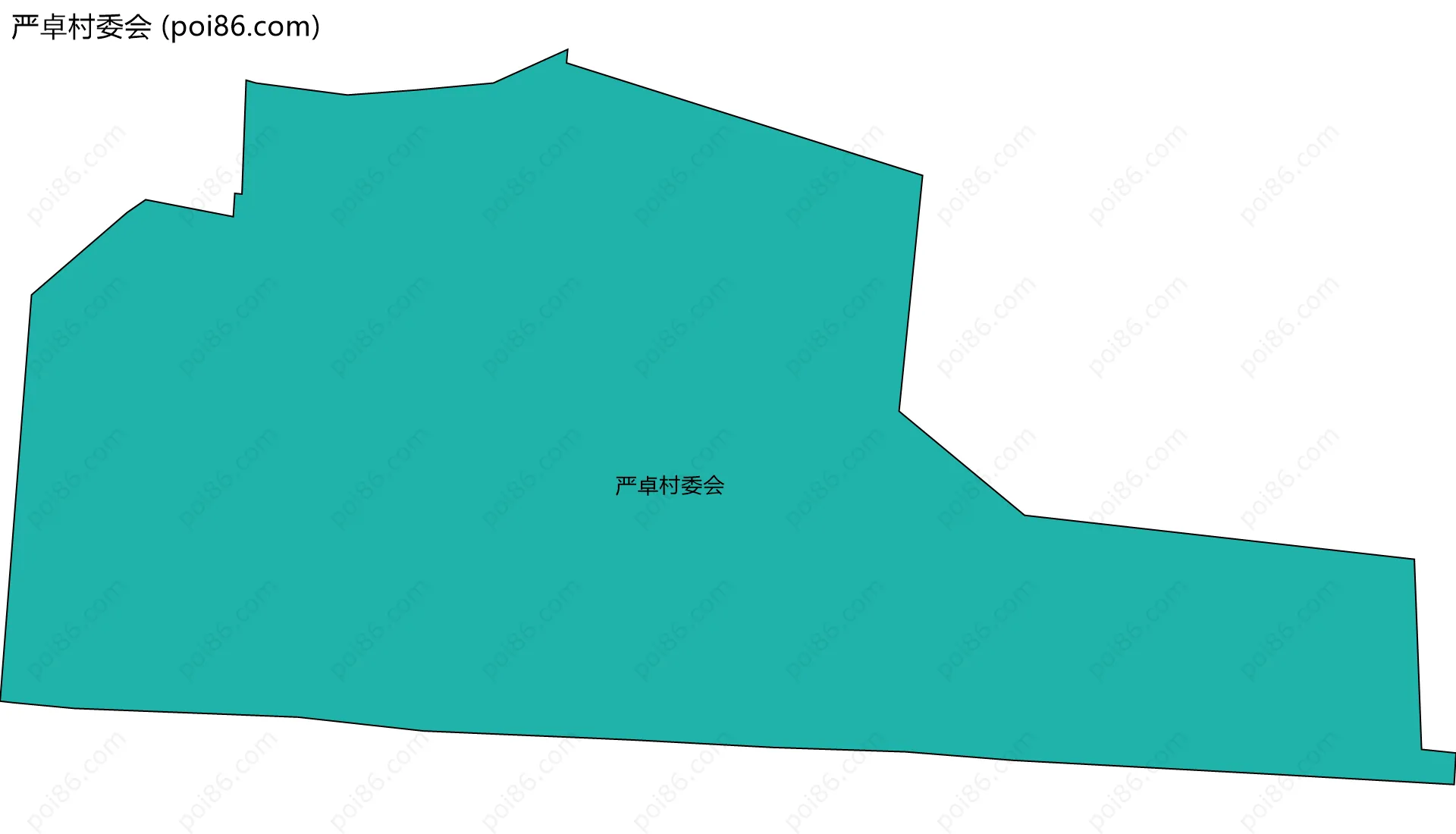 严卓村委会边界地图