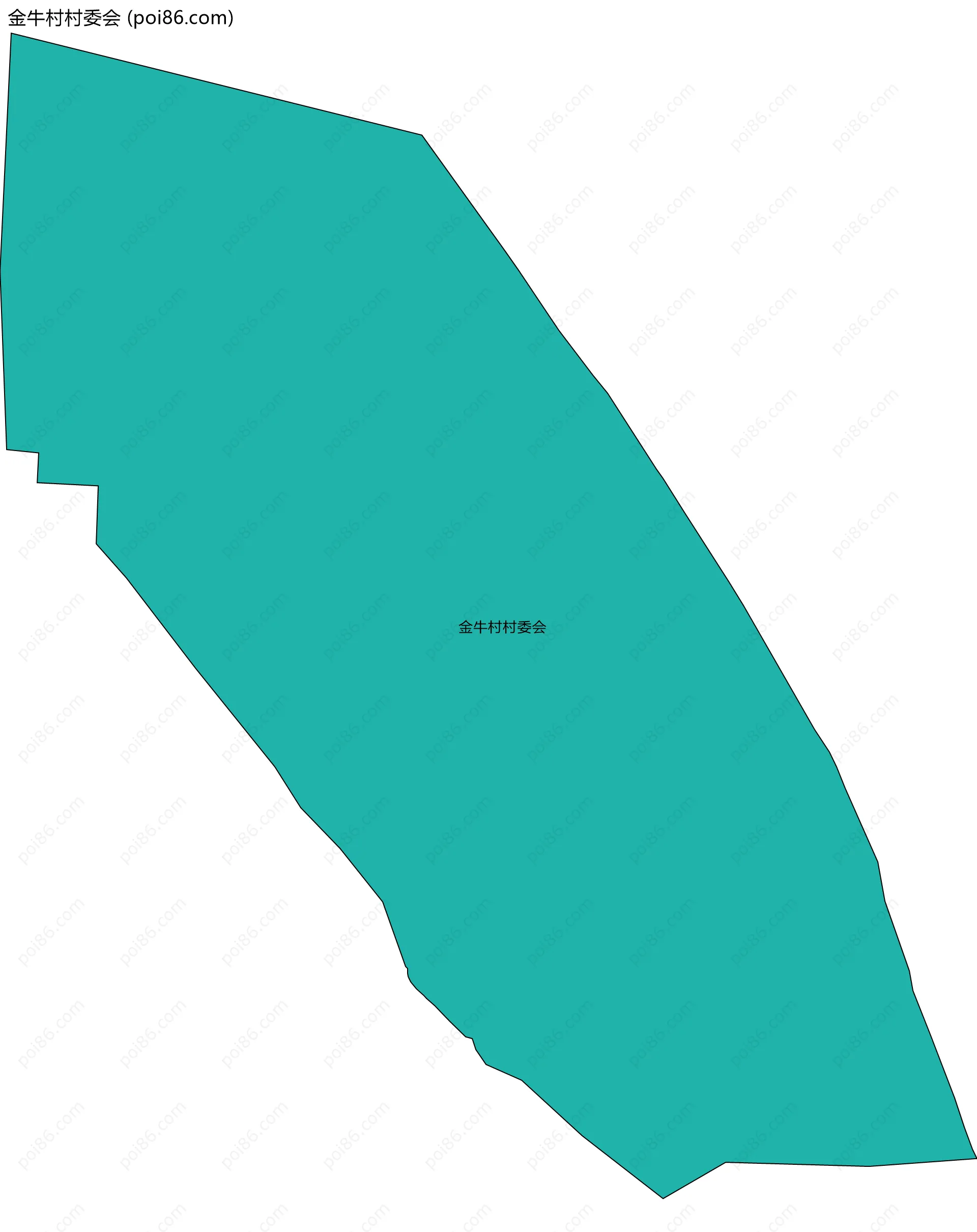 金牛村村委会边界地图