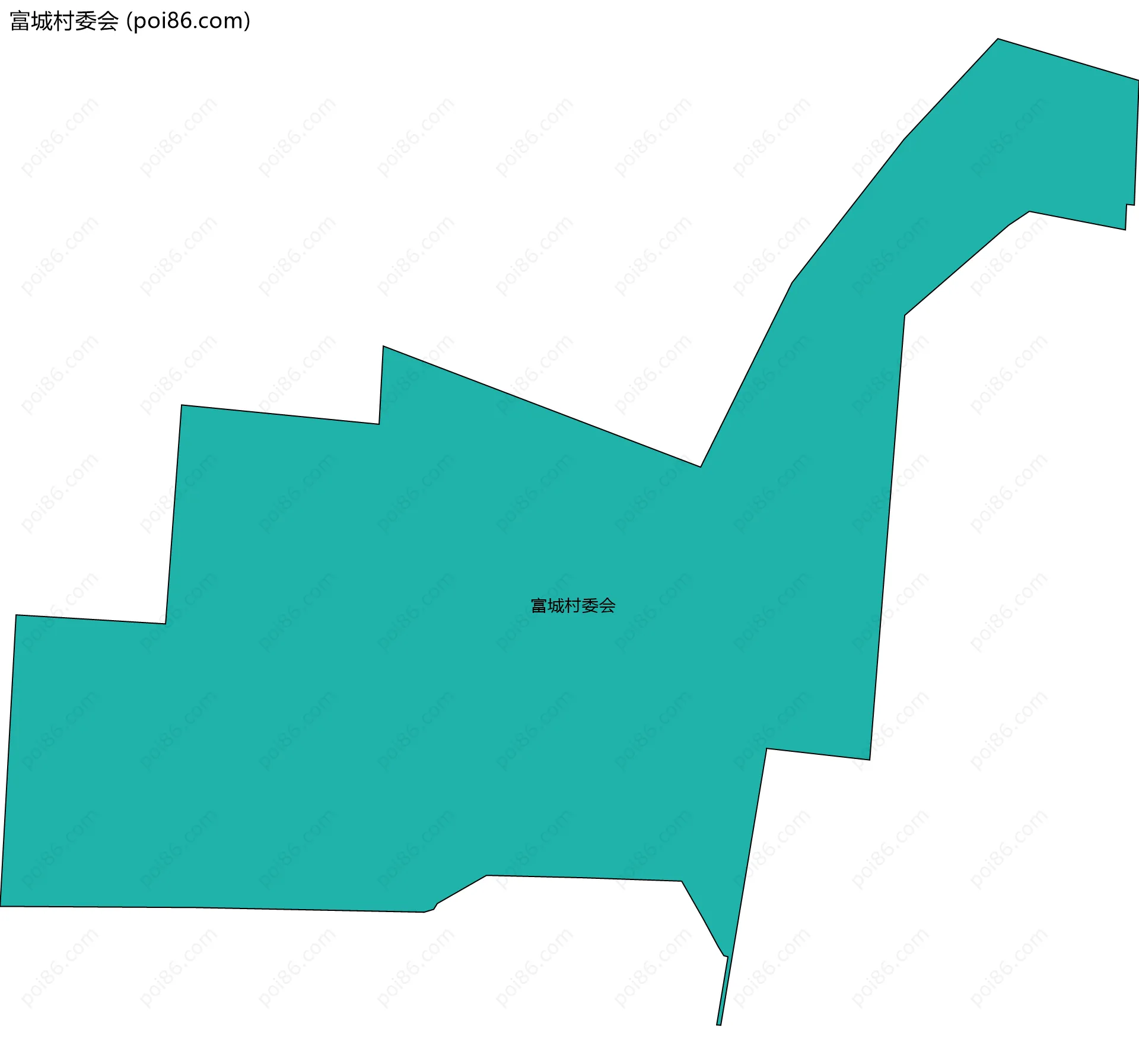 富城村委会边界地图