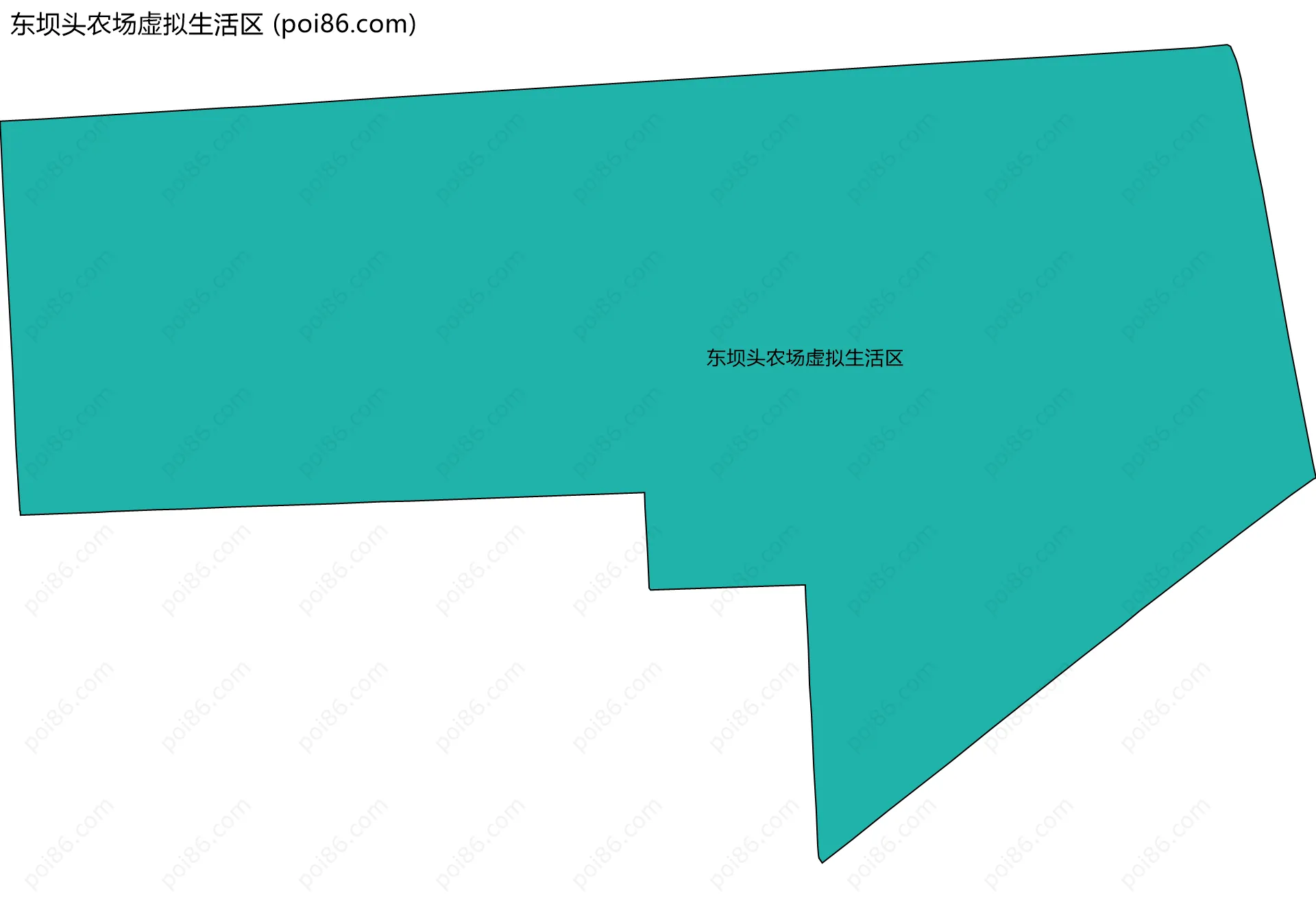 东坝头农场虚拟生活区边界地图