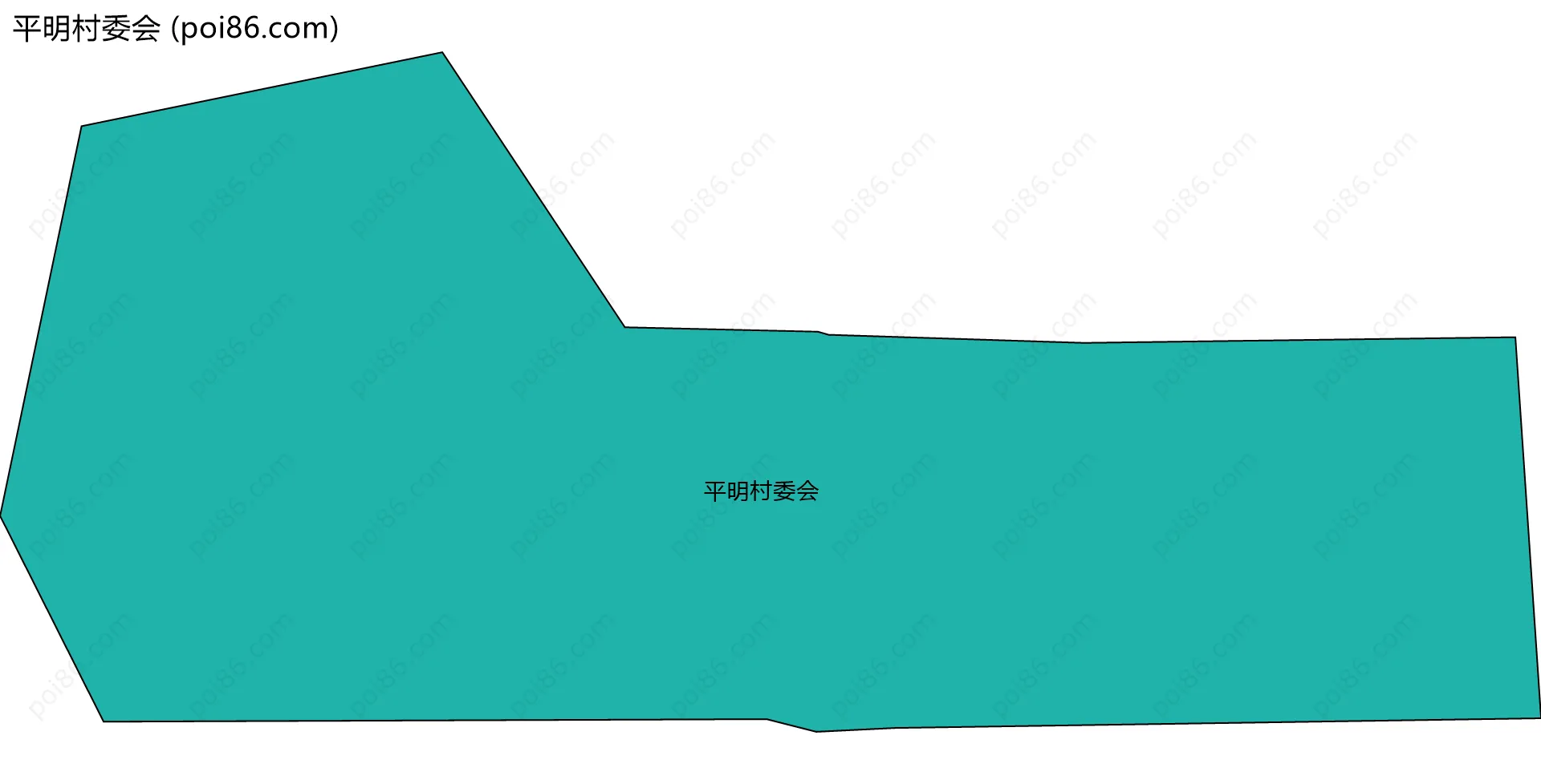 平明村委会边界地图