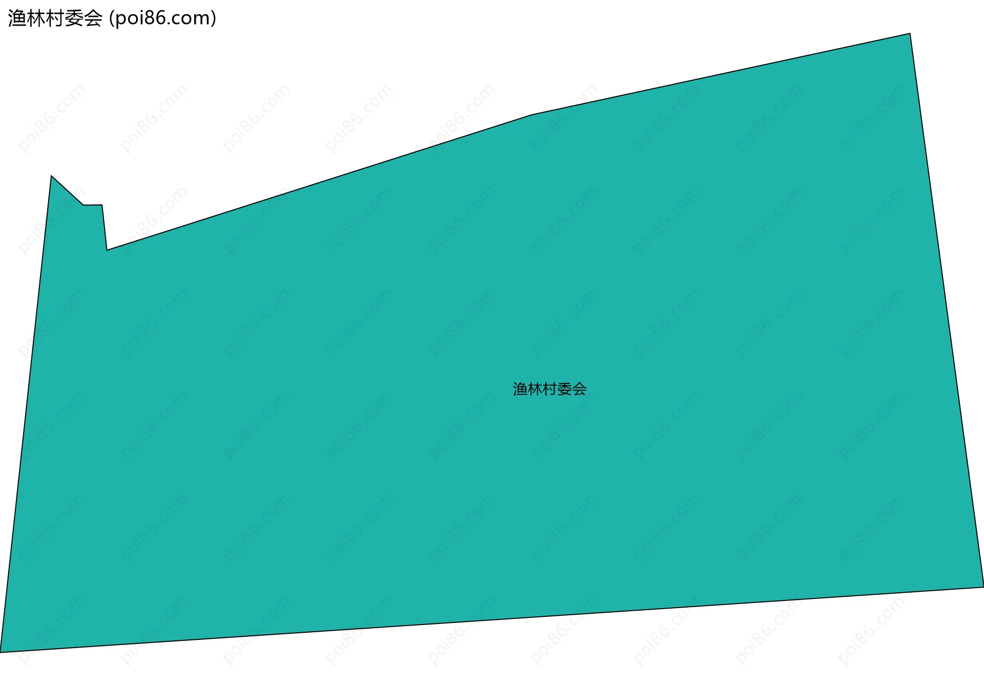 渔林村委会边界地图
