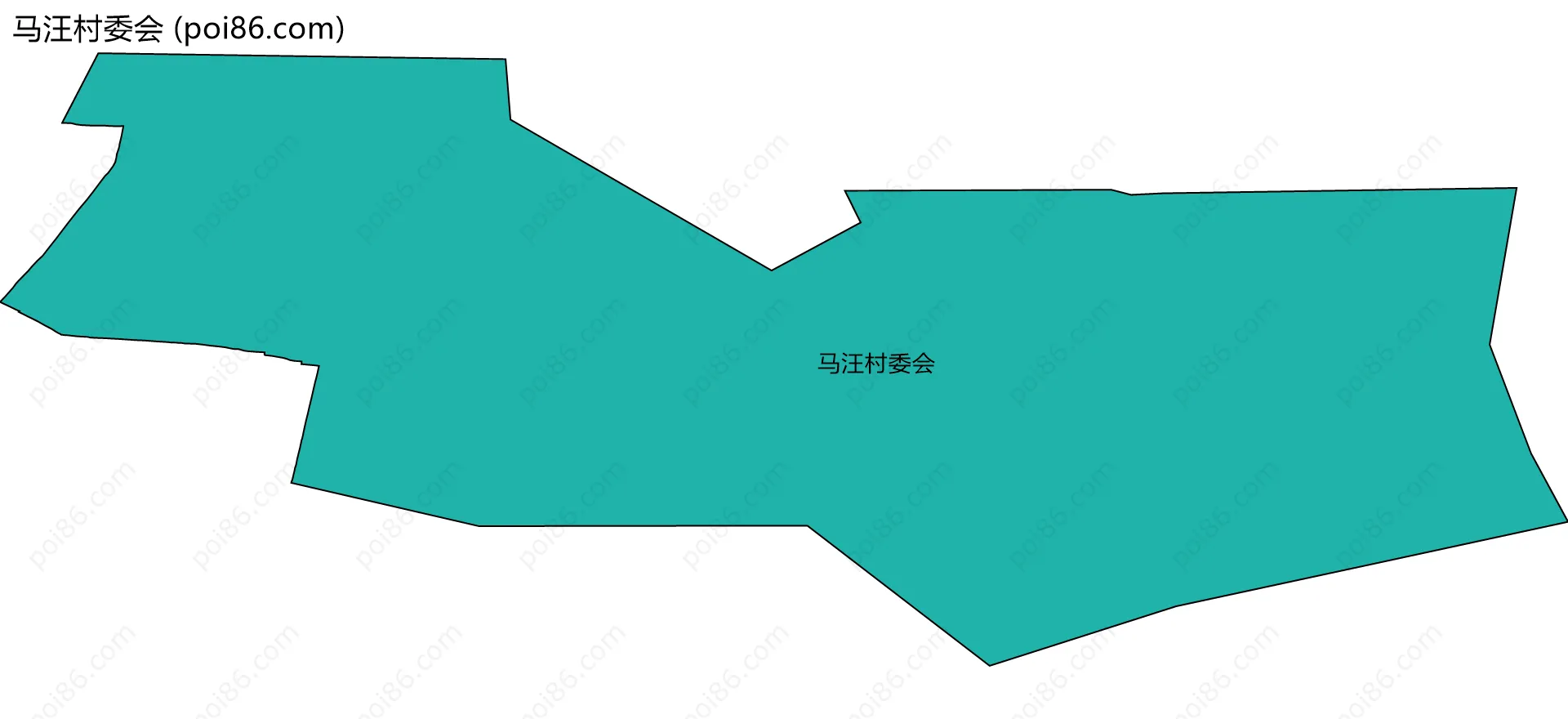 马汪村委会边界地图