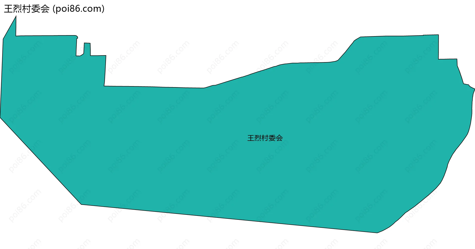 王烈村委会边界地图