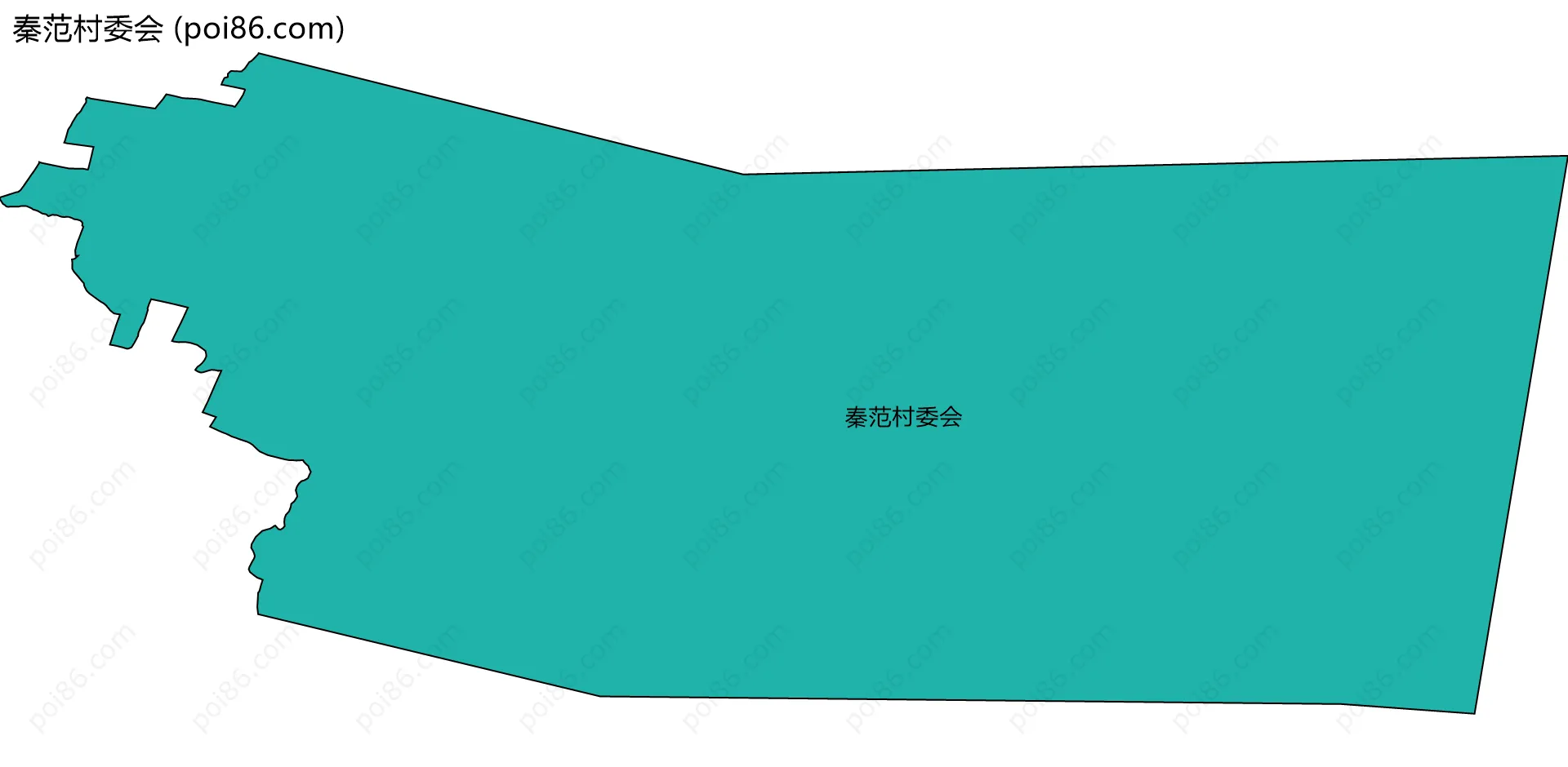 秦范村委会边界地图