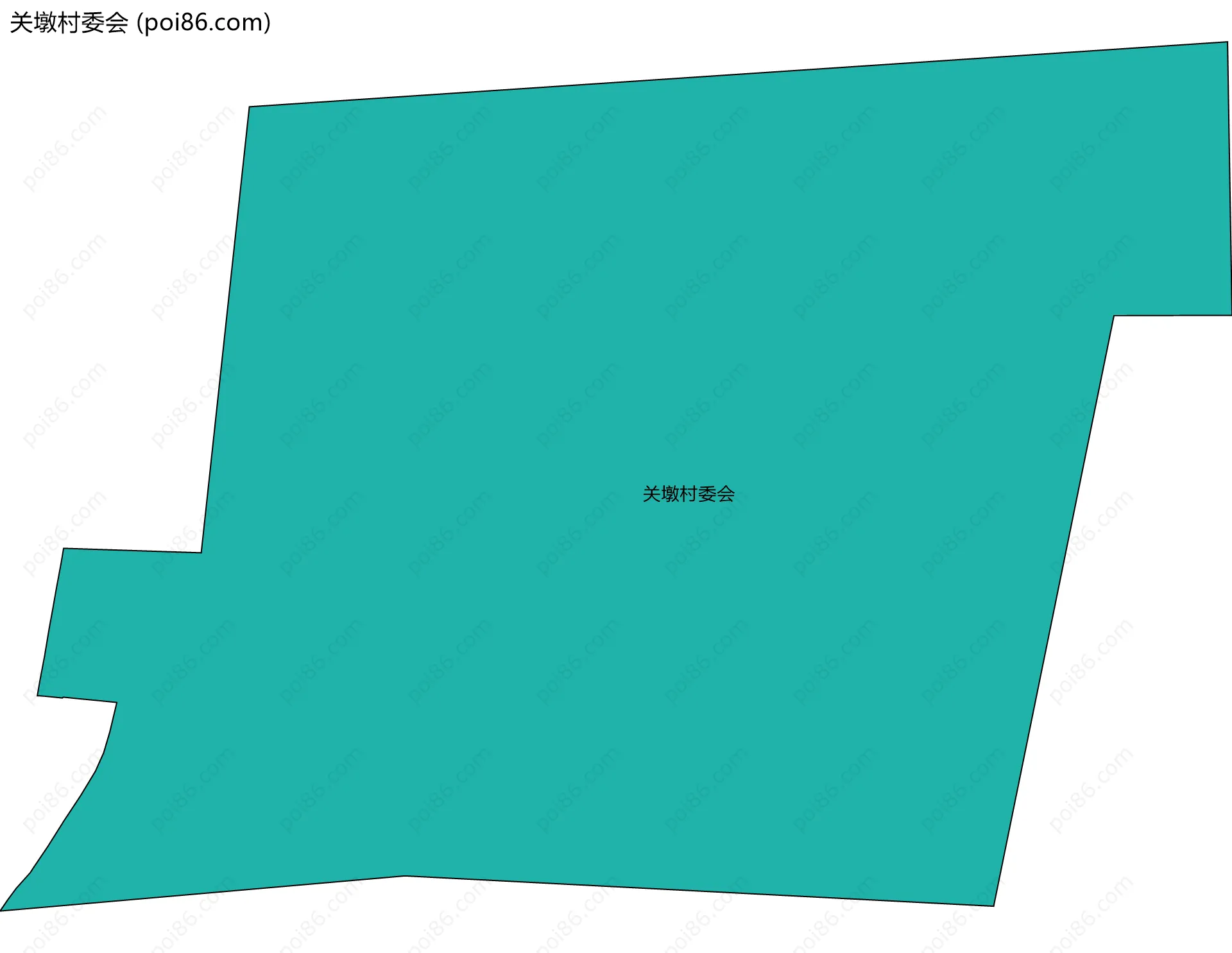 关墩村委会边界地图