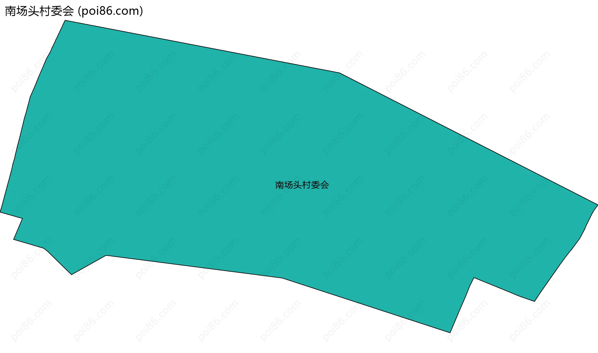 南场头村委会边界地图