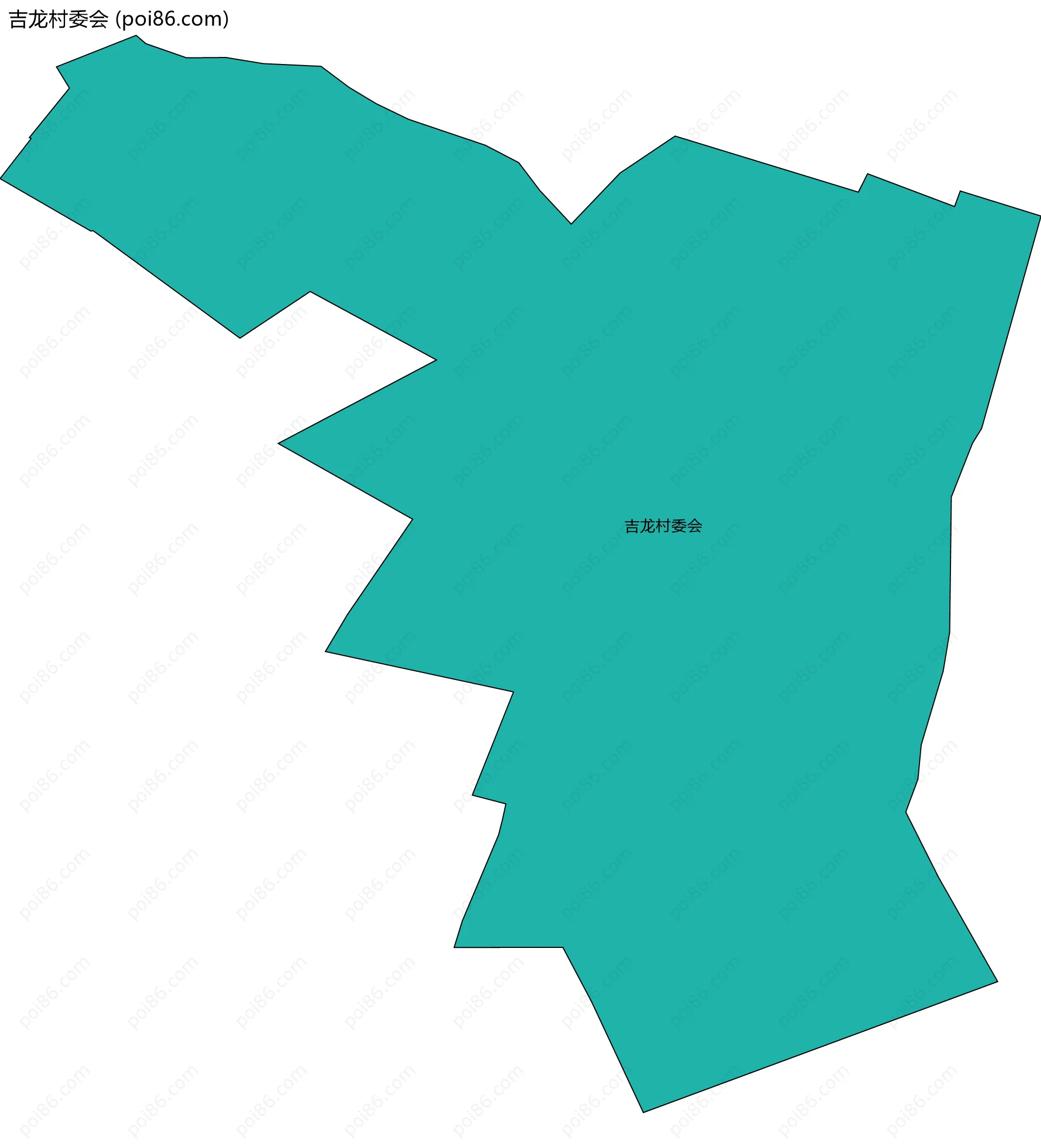 吉龙村委会边界地图