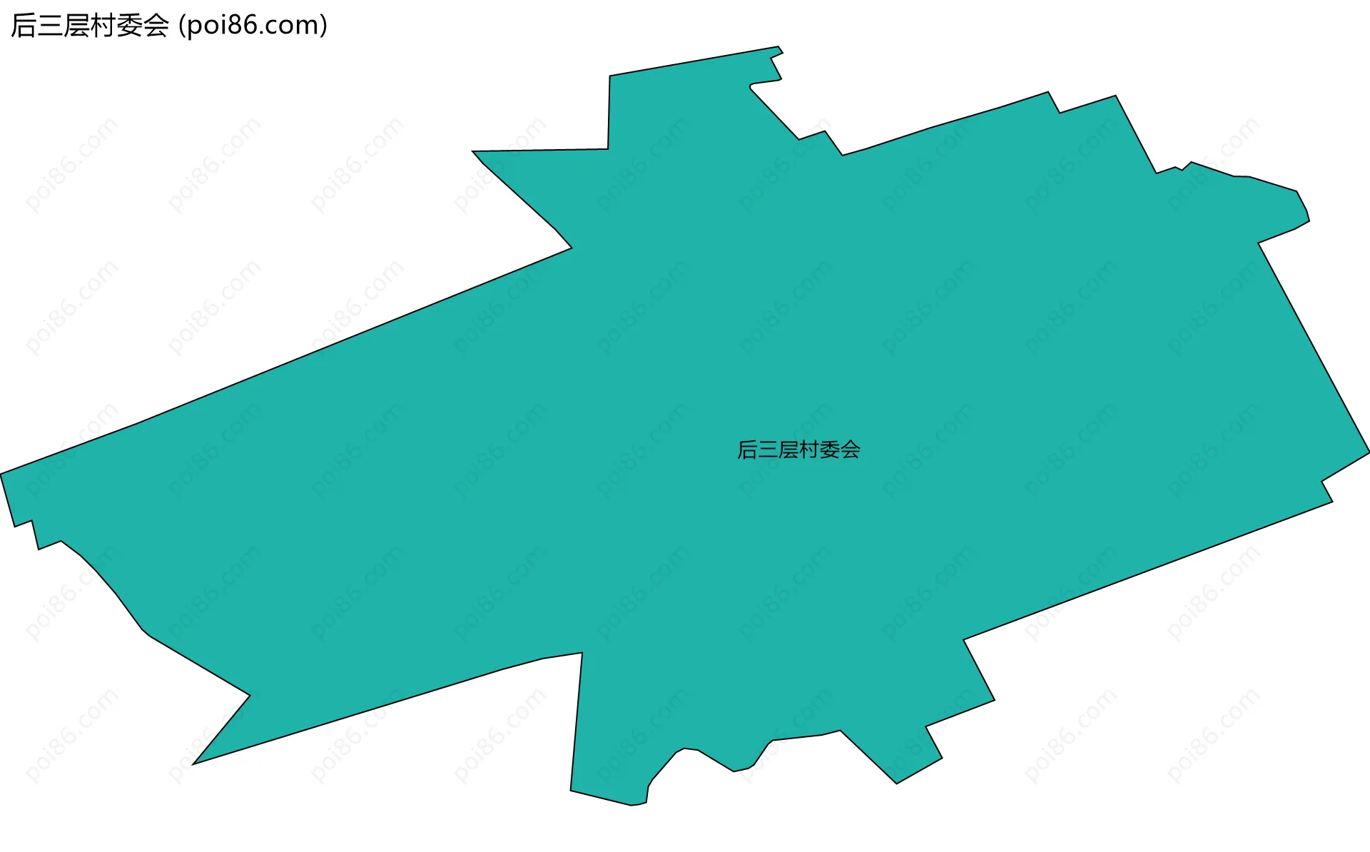 后三层村委会边界地图