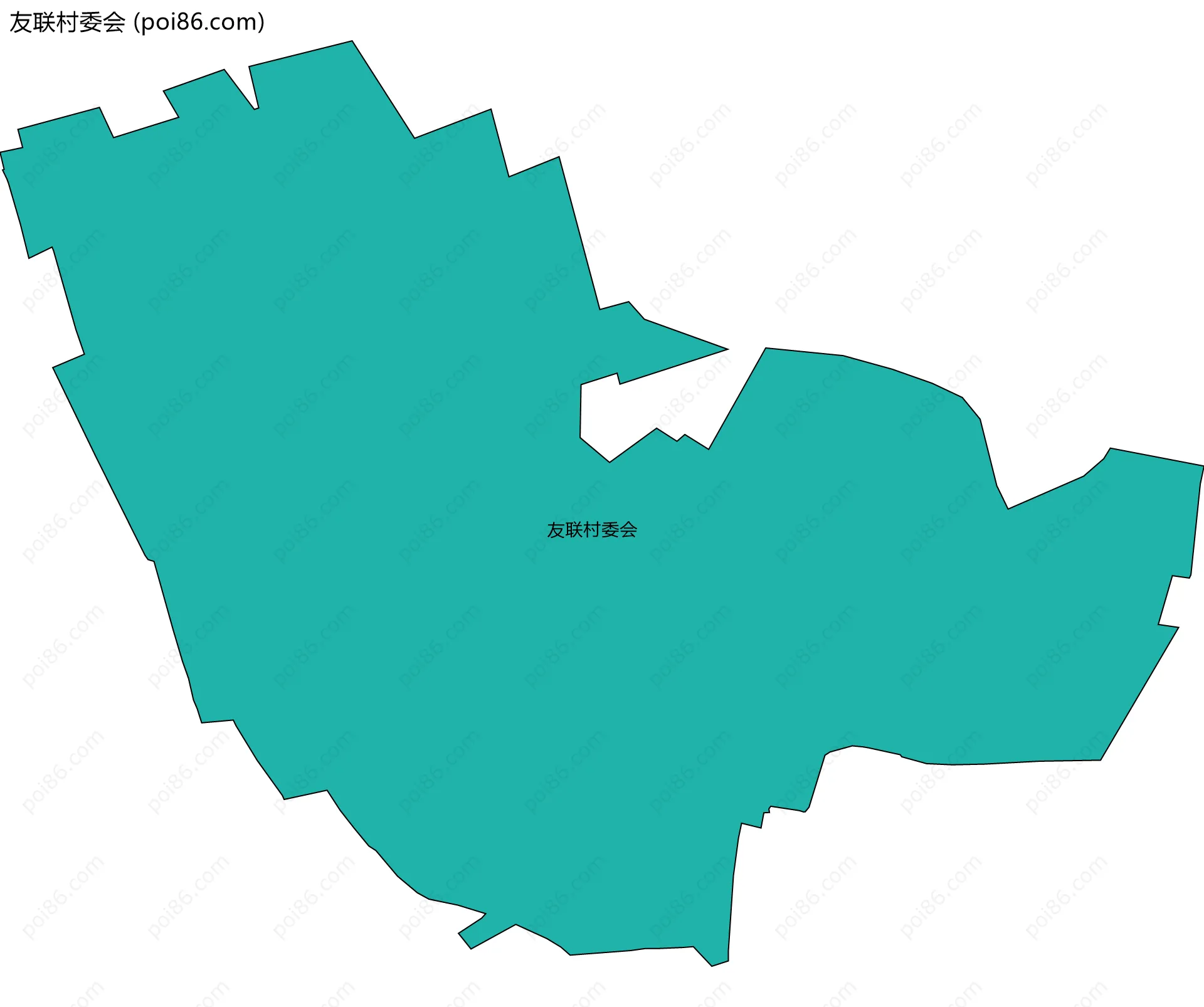 友联村委会边界地图