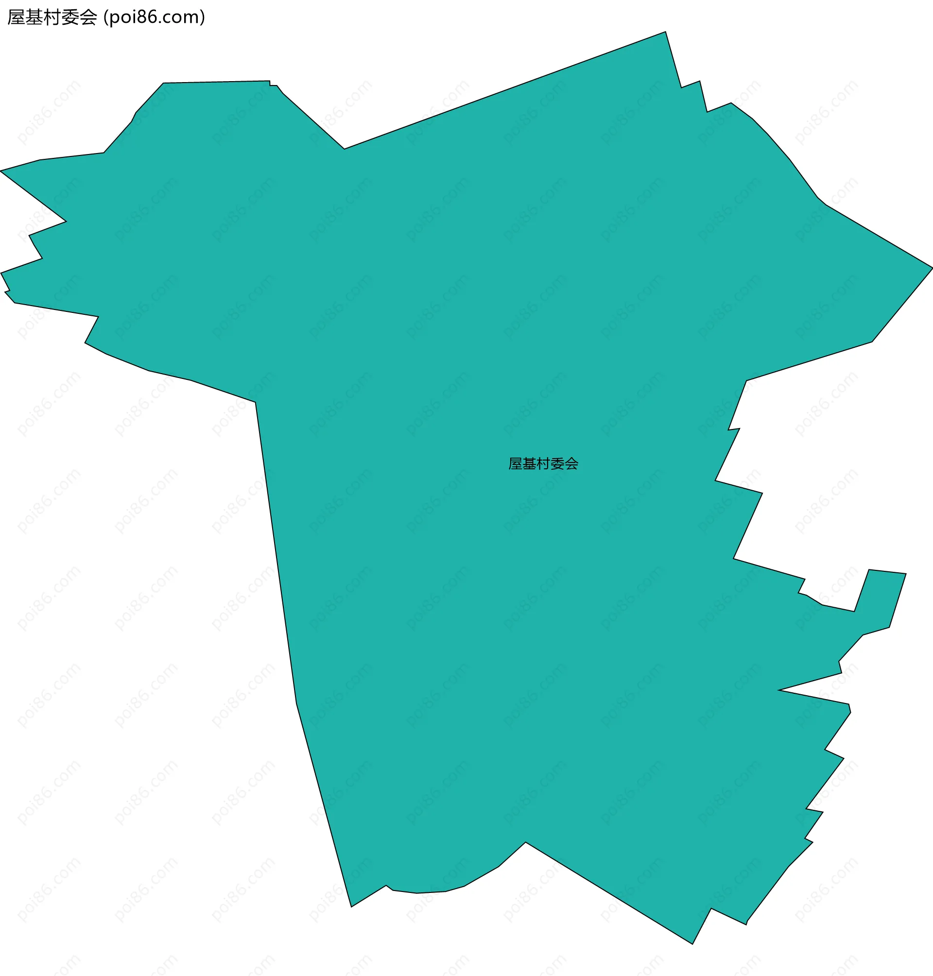 屋基村委会边界地图