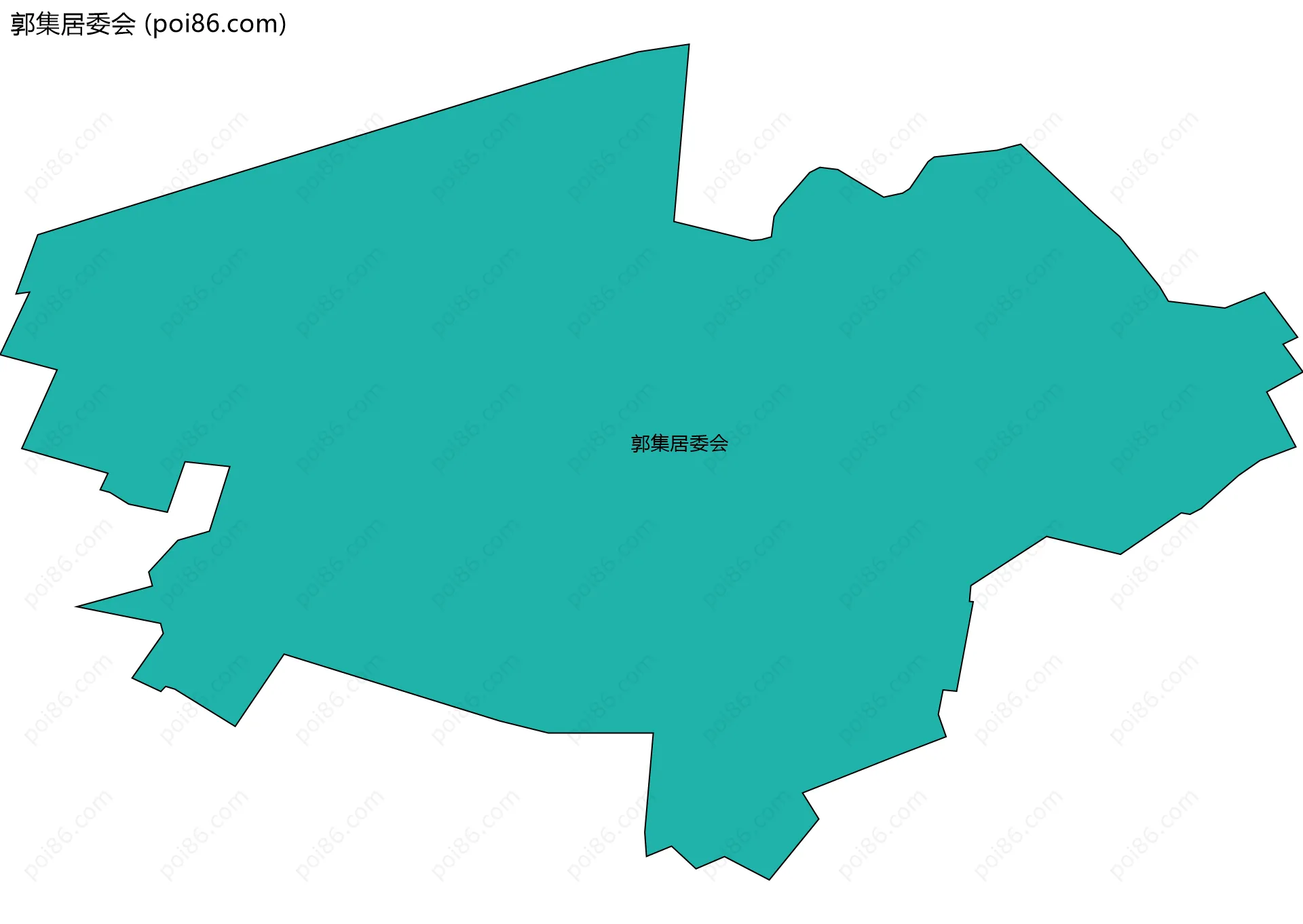 郭集居委会边界地图