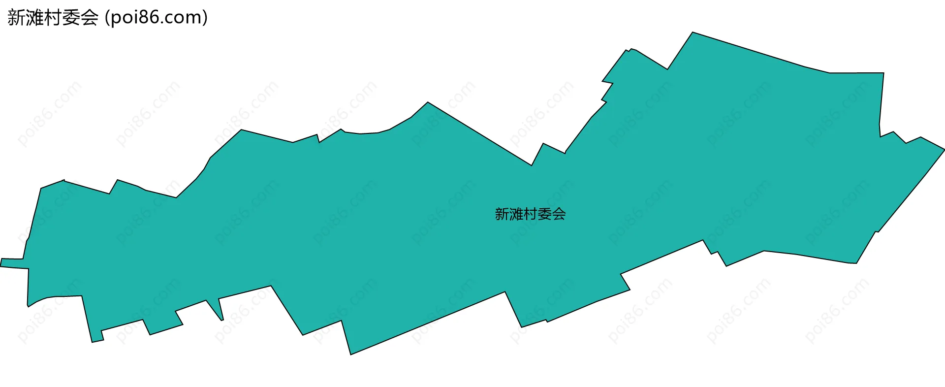 新滩村委会边界地图