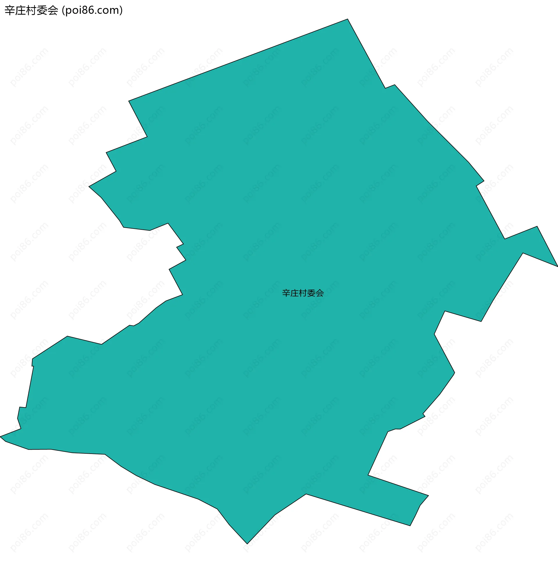 辛庄村委会边界地图