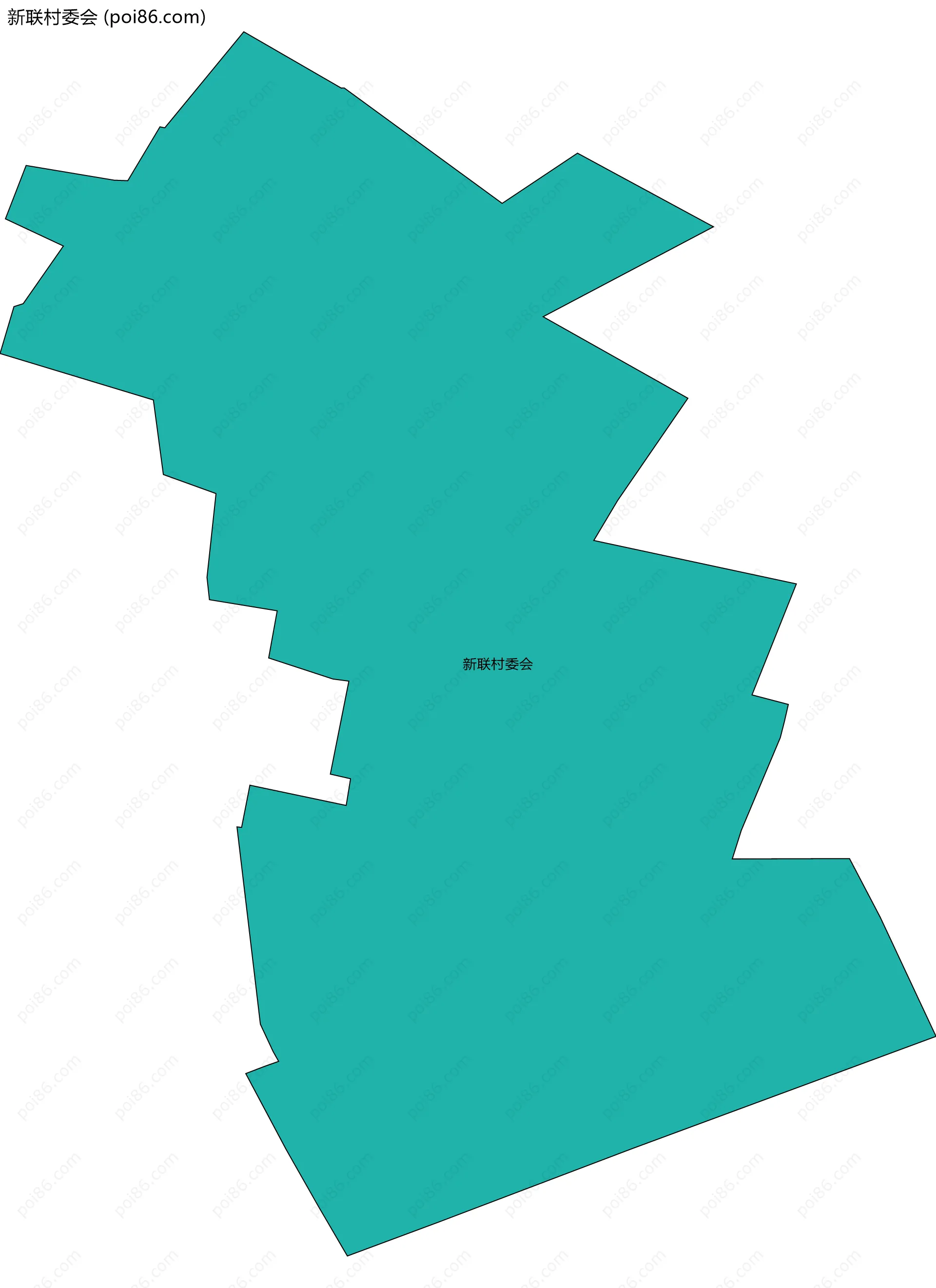 新联村委会边界地图
