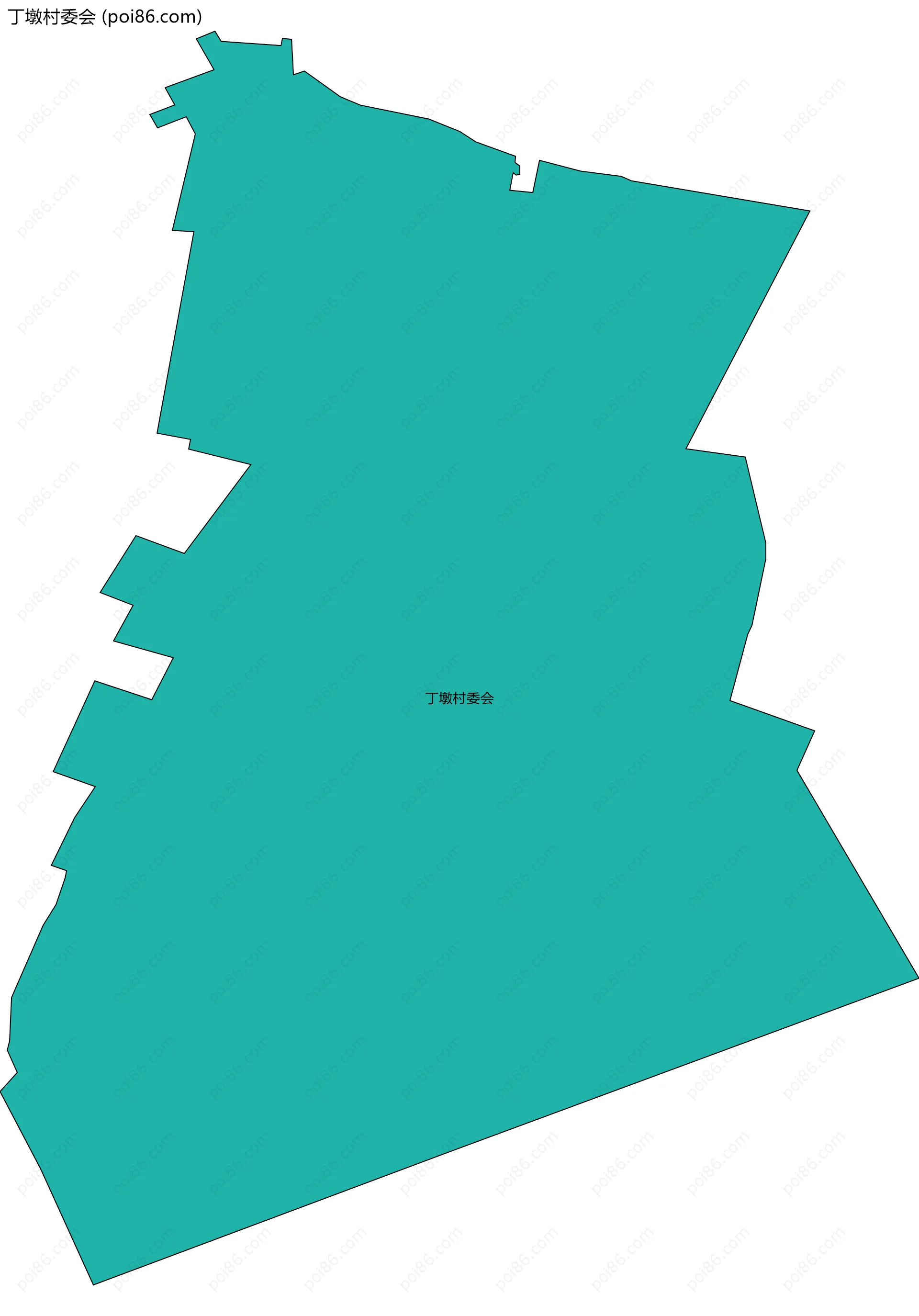 丁墩村委会边界地图