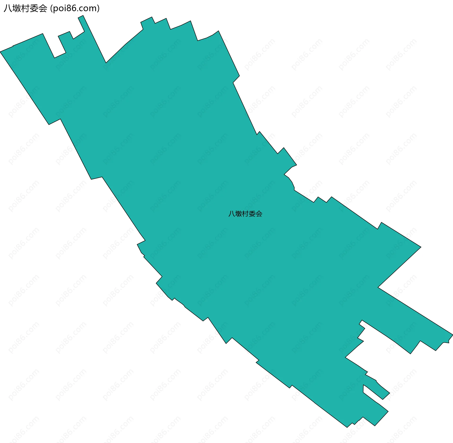 八墩村委会边界地图