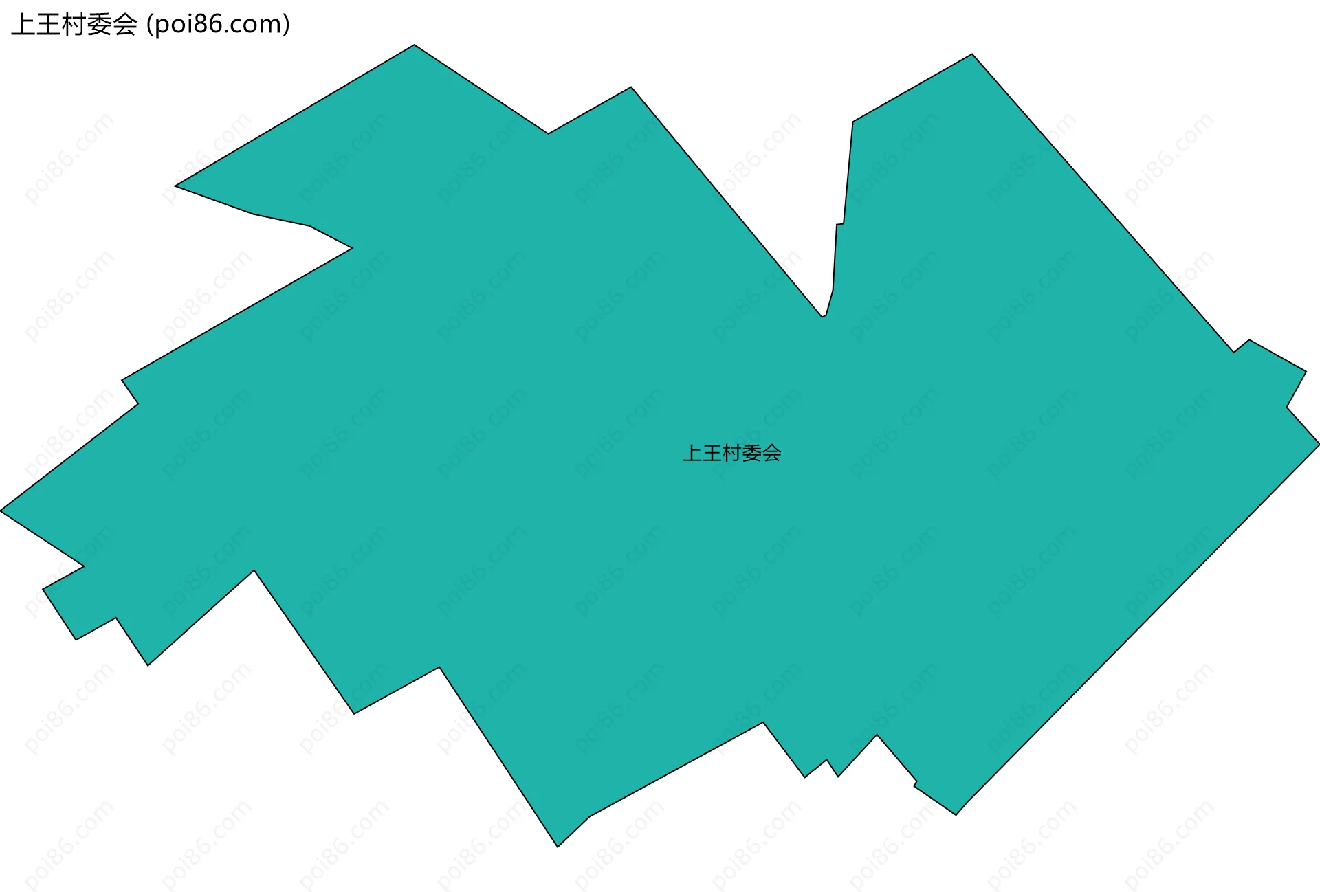 上王村委会边界地图