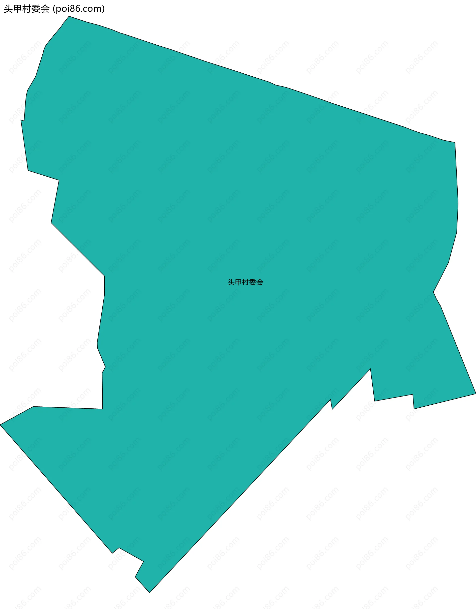 头甲村委会边界地图