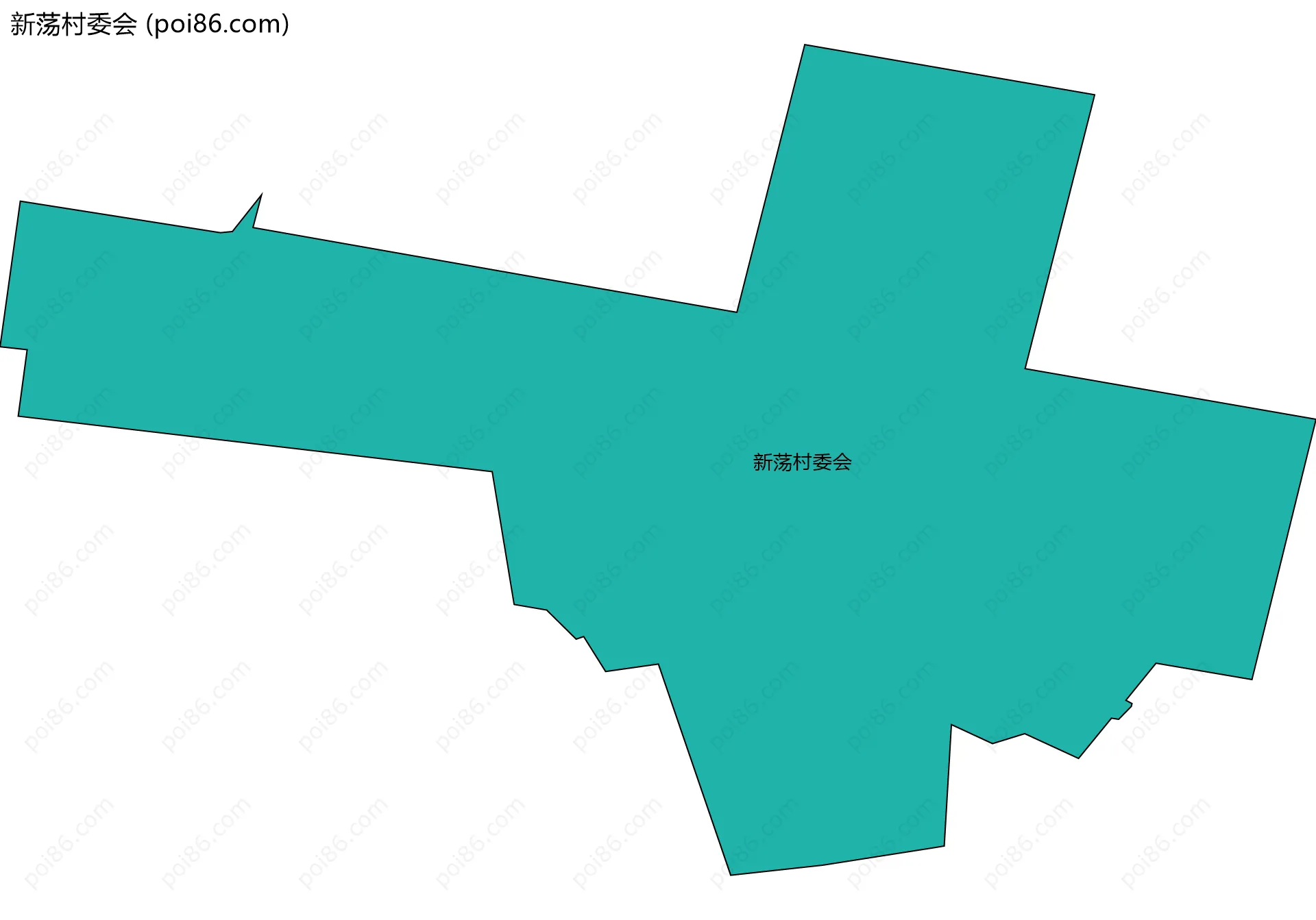 新荡村委会边界地图