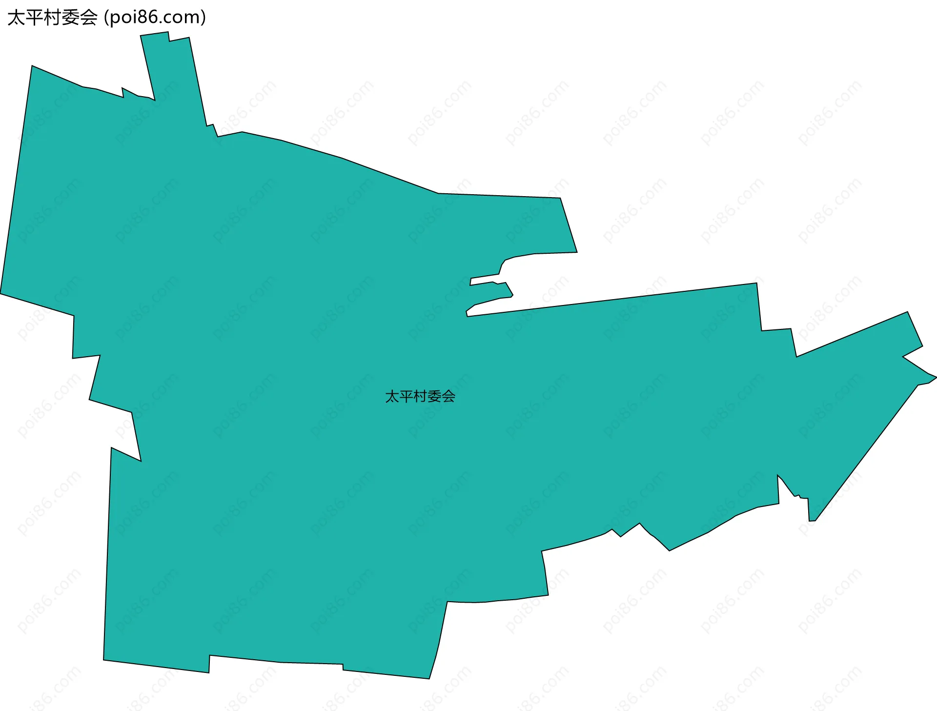 太平村委会边界地图