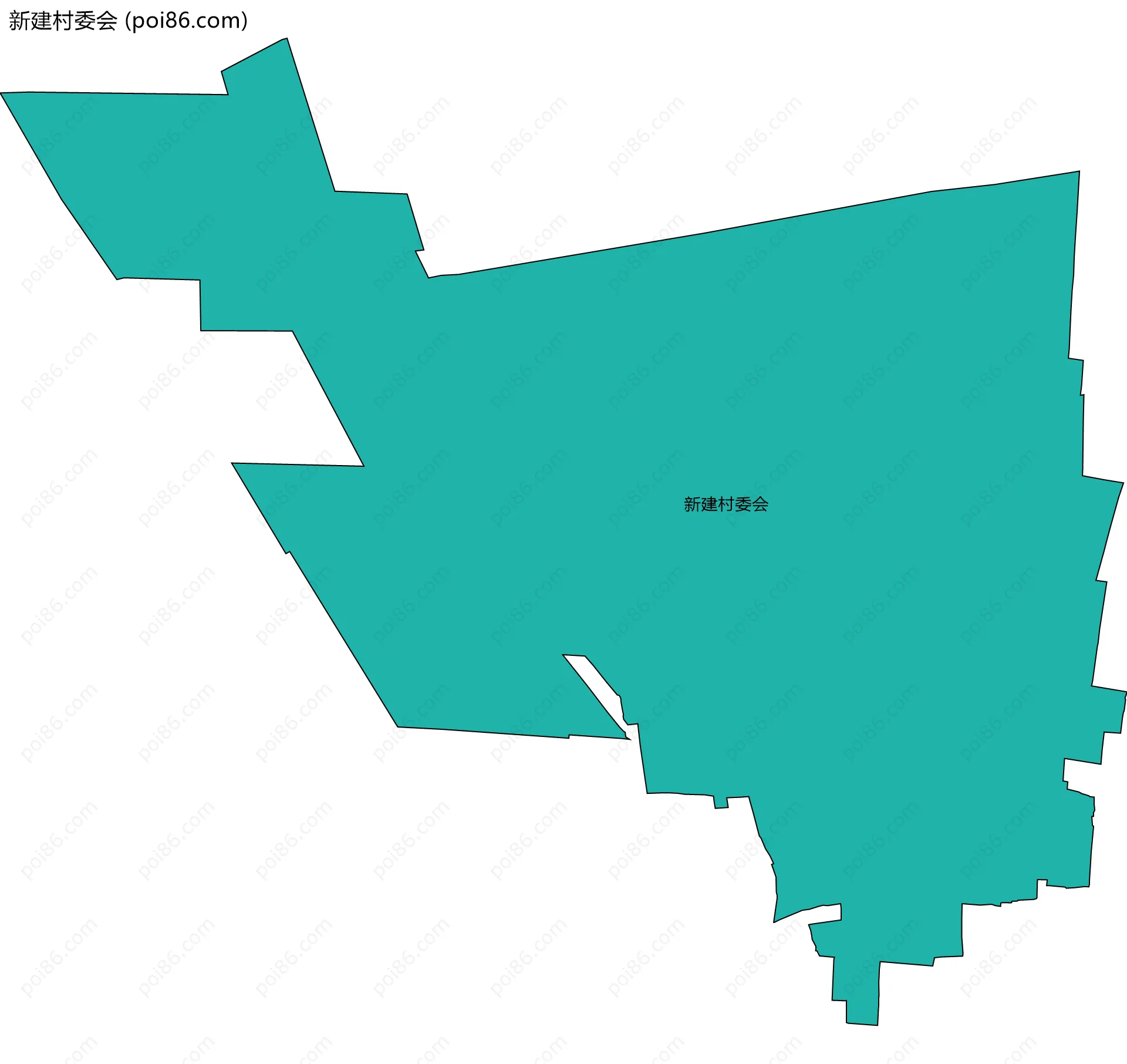 新建村委会边界地图