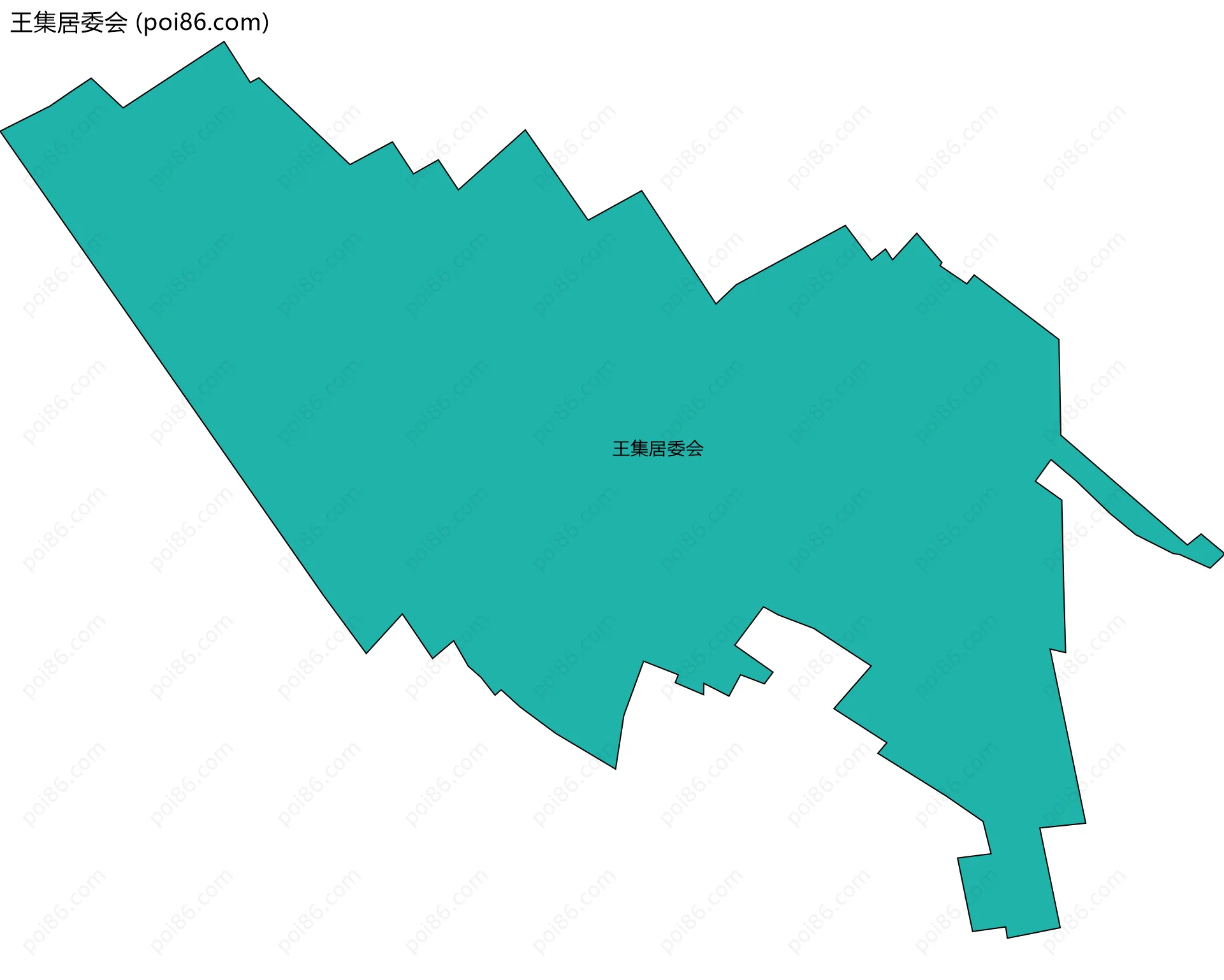 王集居委会边界地图