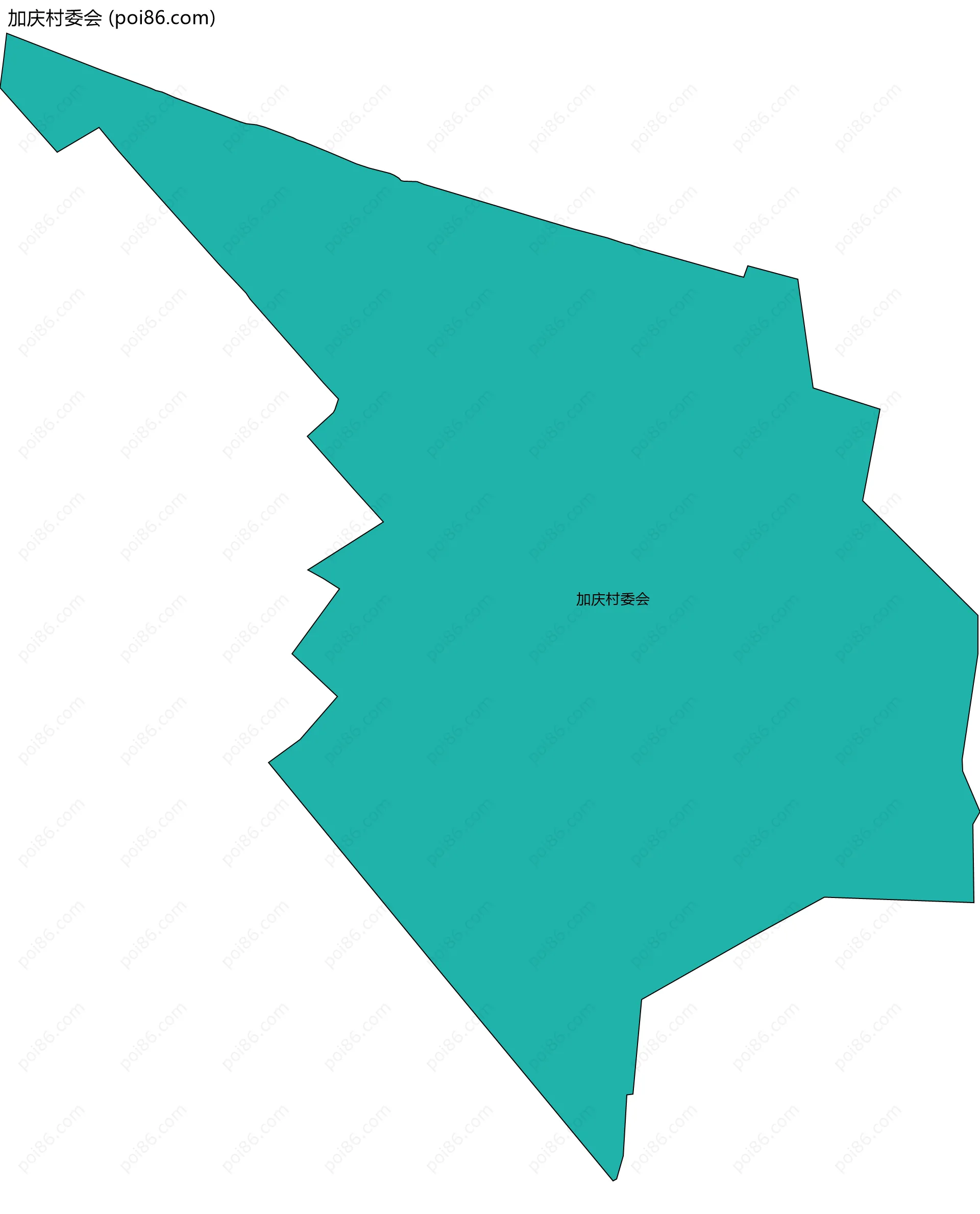 加庆村委会边界地图
