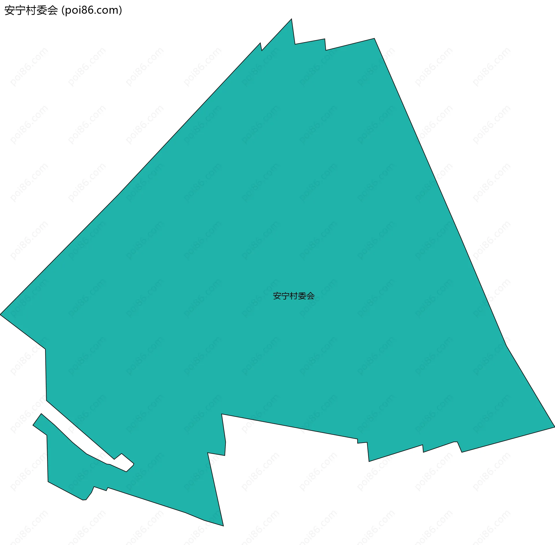 安宁村委会边界地图