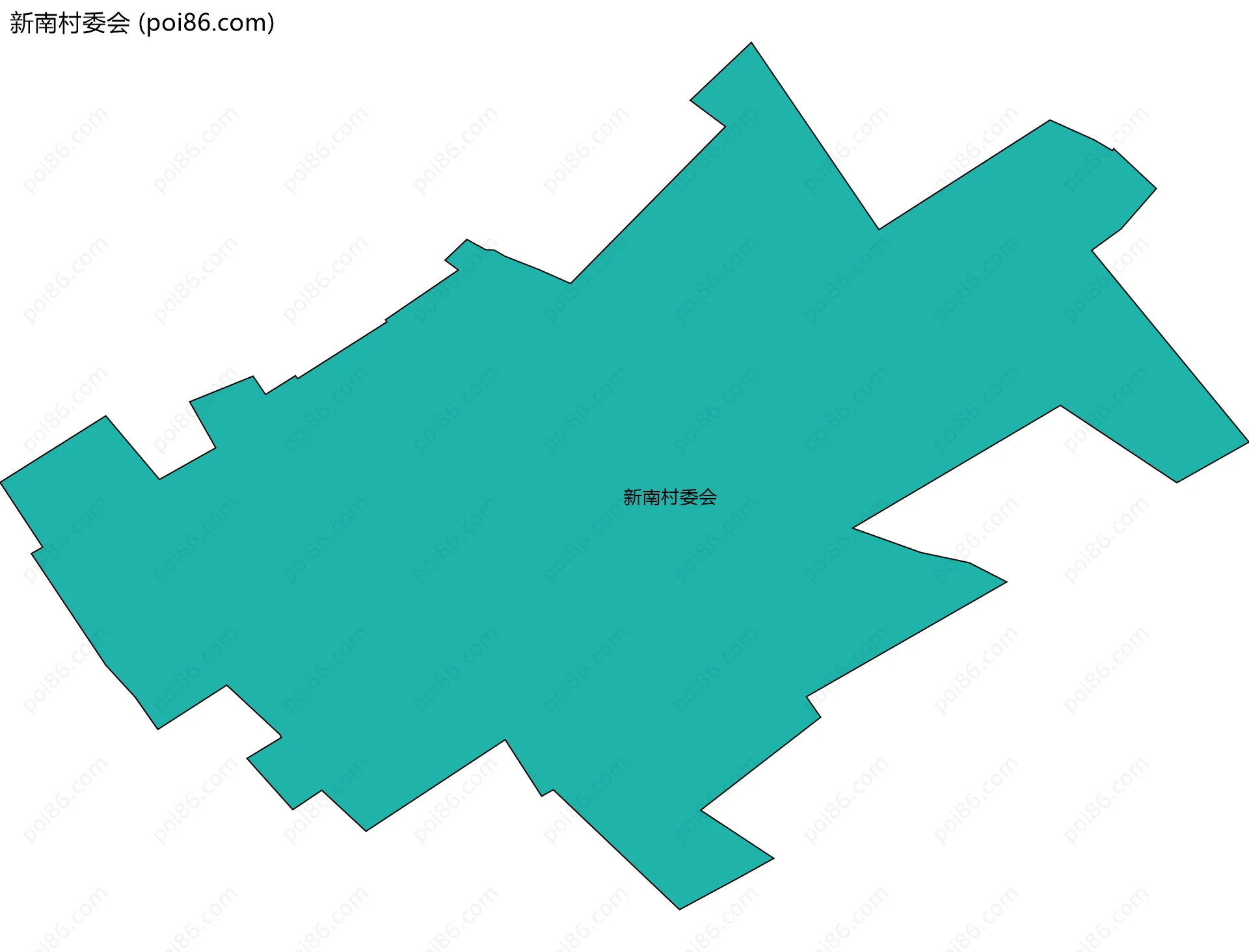 新南村委会边界地图