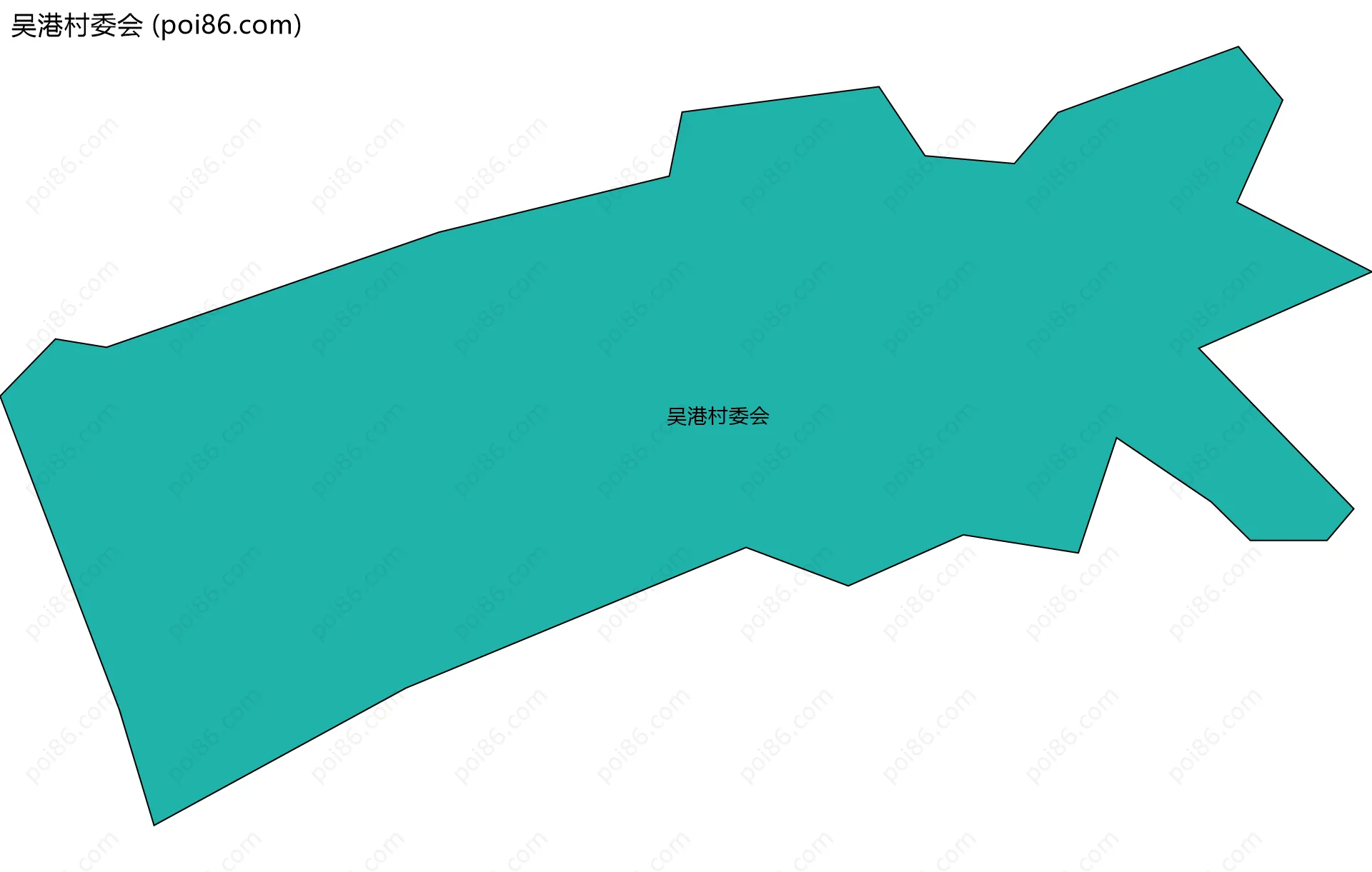 吴港村委会边界地图