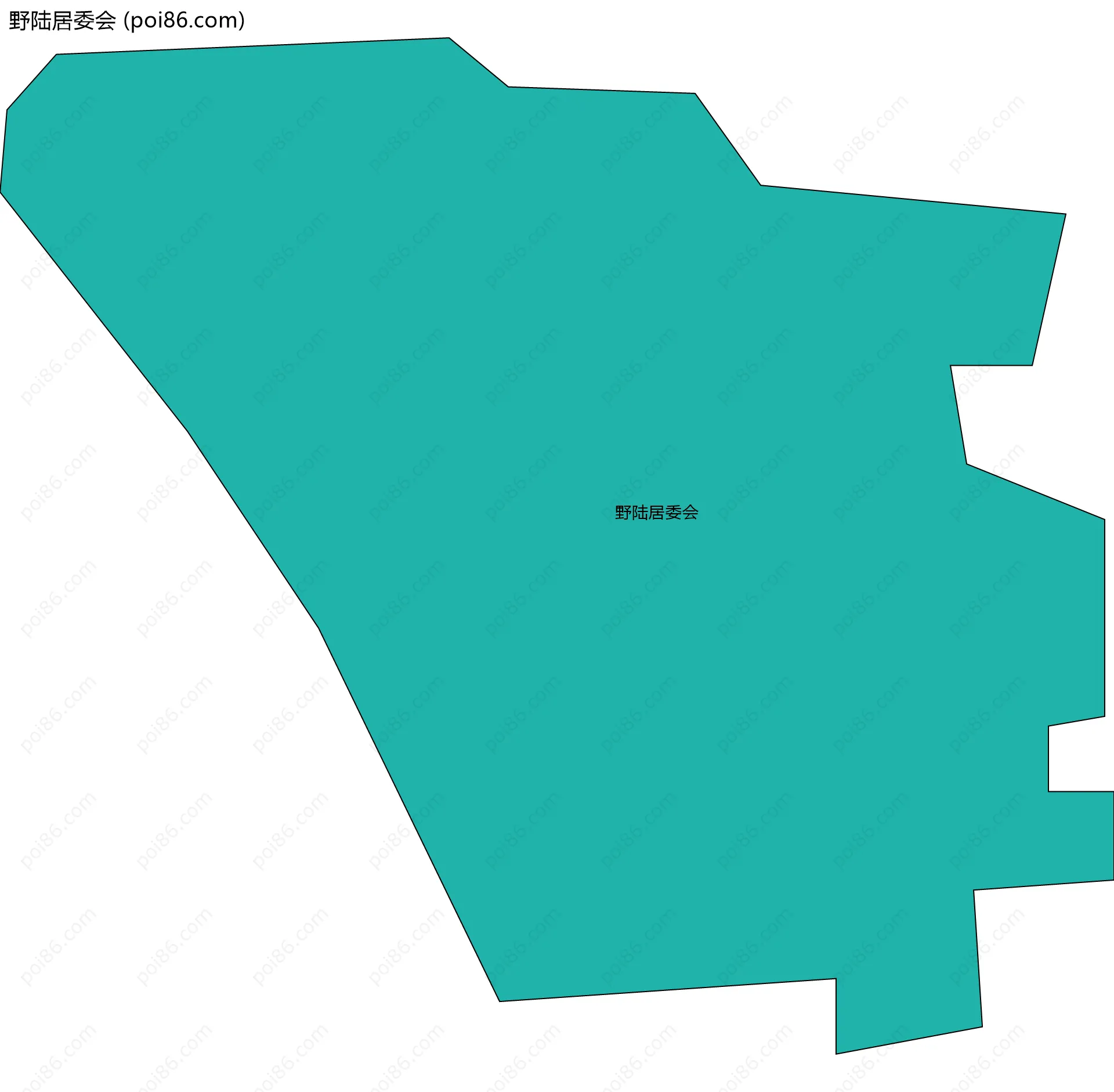野陆居委会边界地图