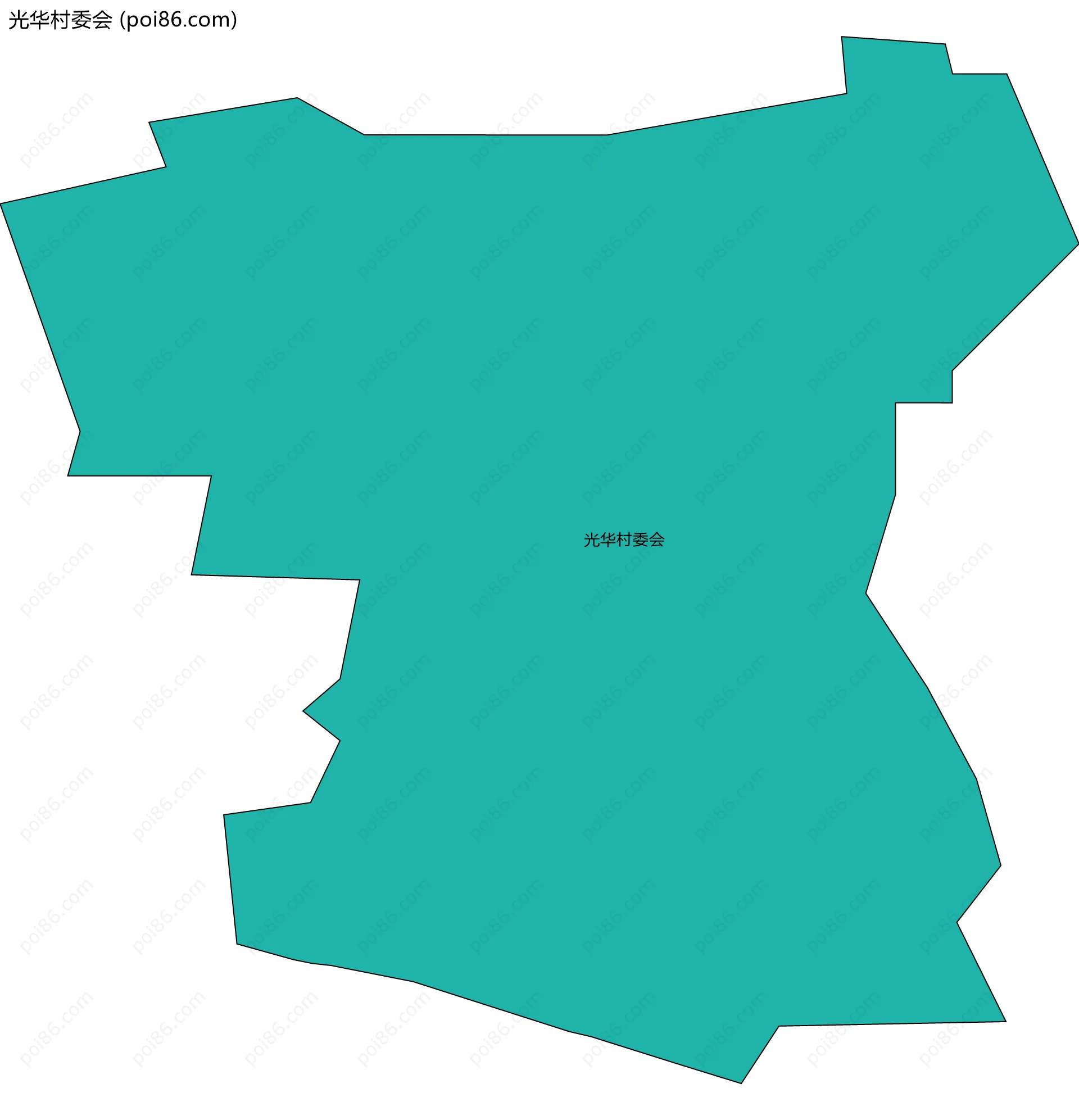 光华村委会边界地图