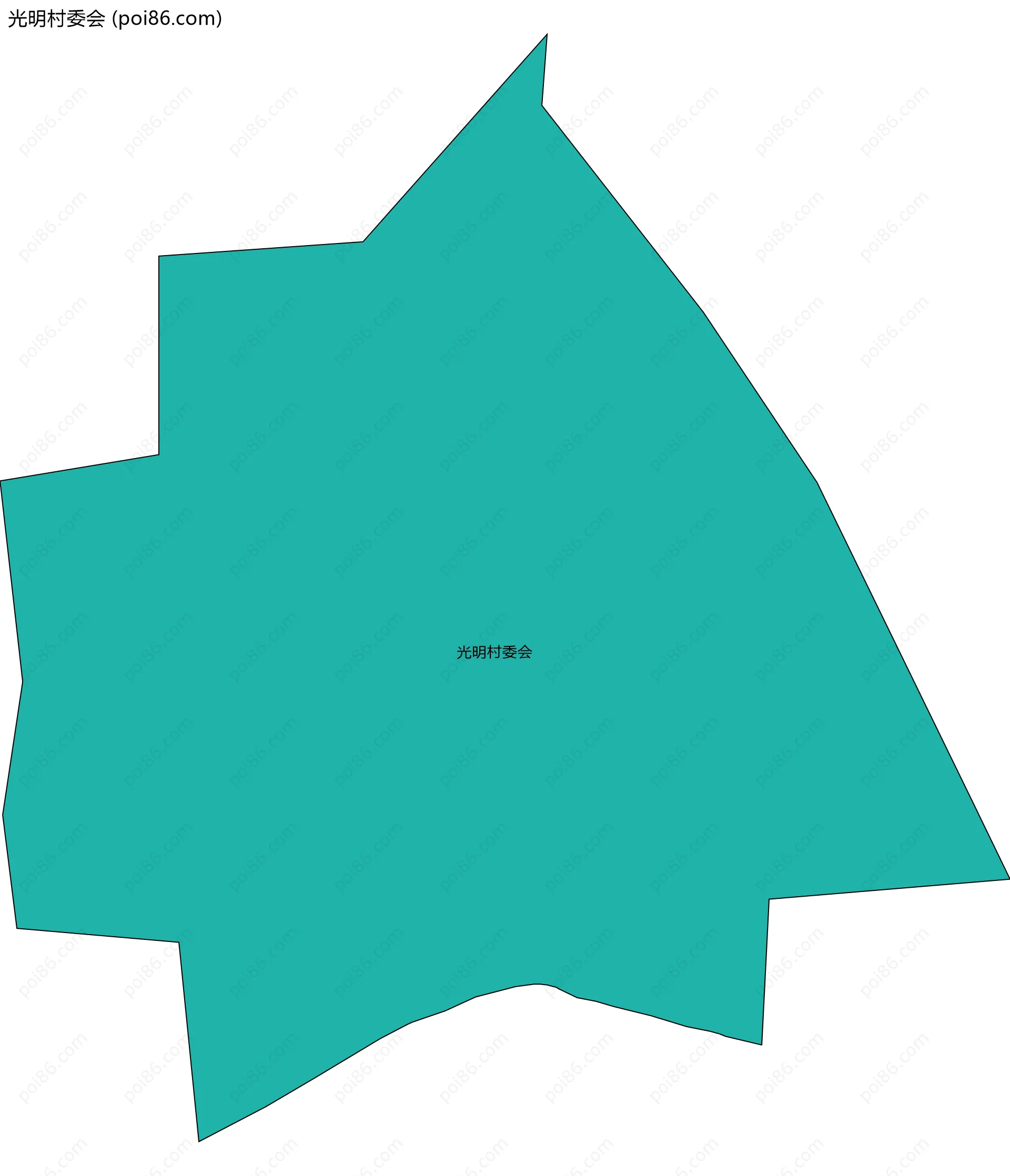 光明村委会边界地图