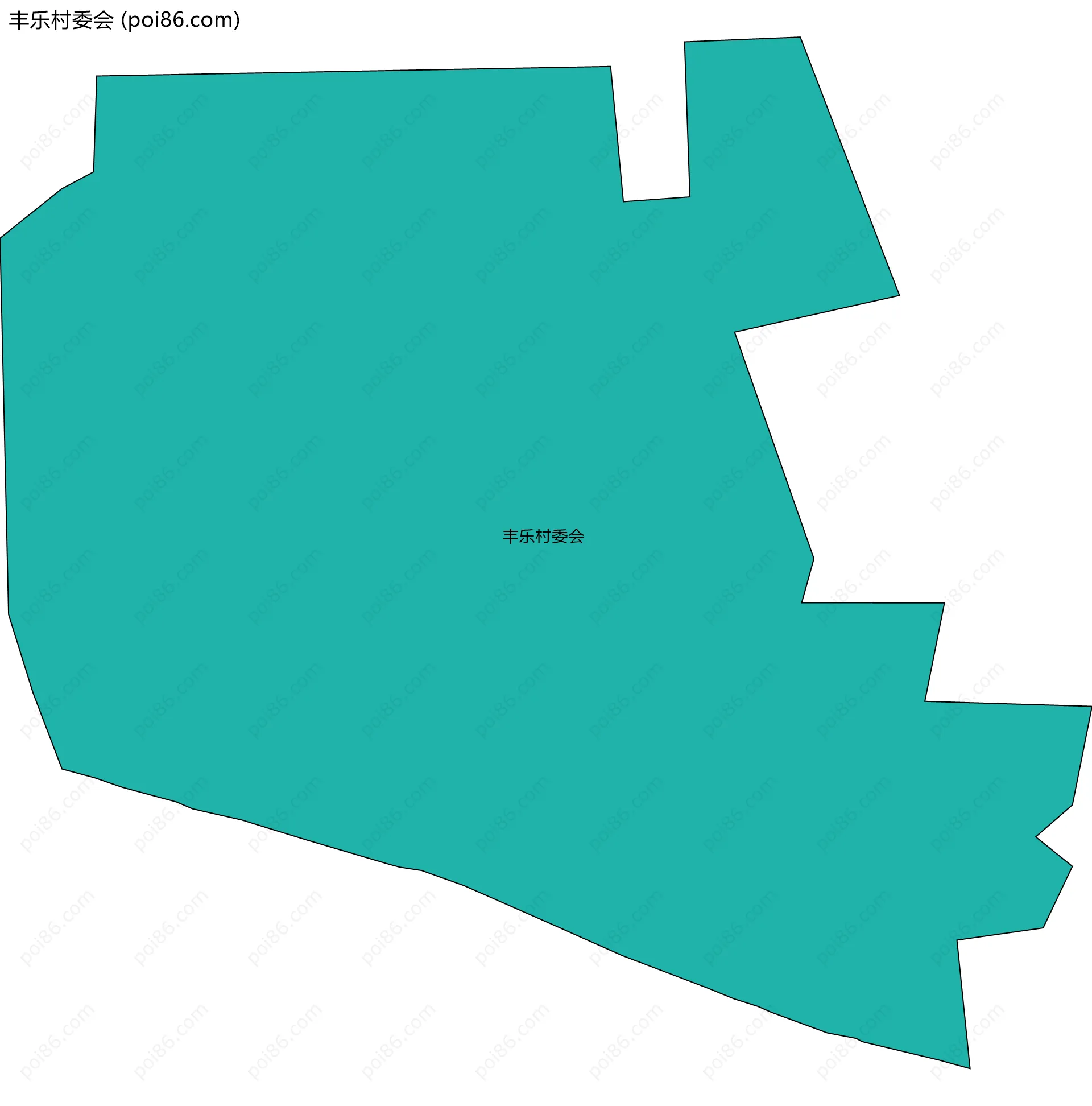 丰乐村委会边界地图
