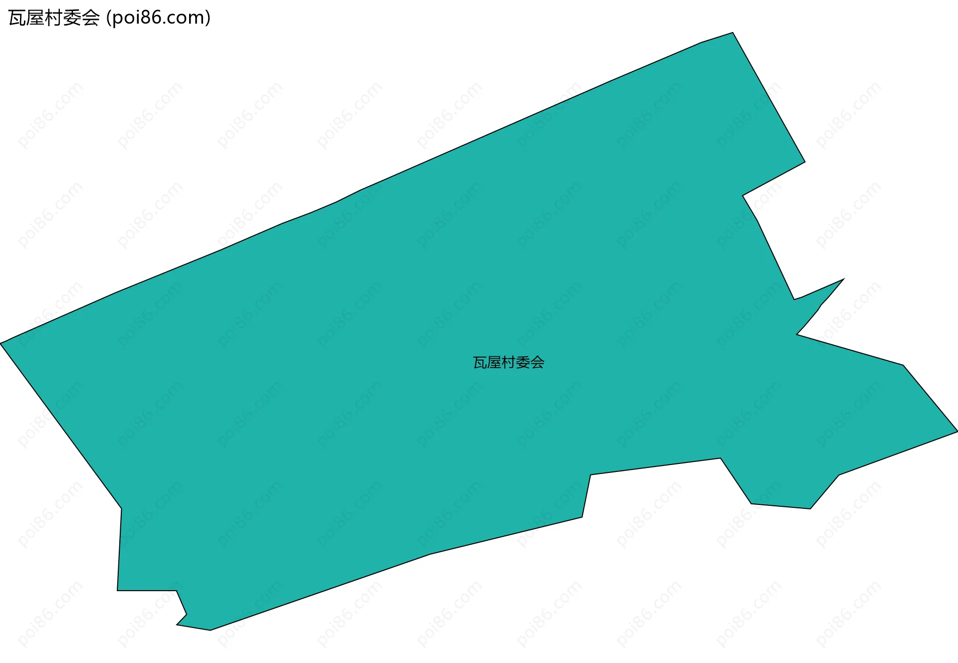 瓦屋村委会边界地图
