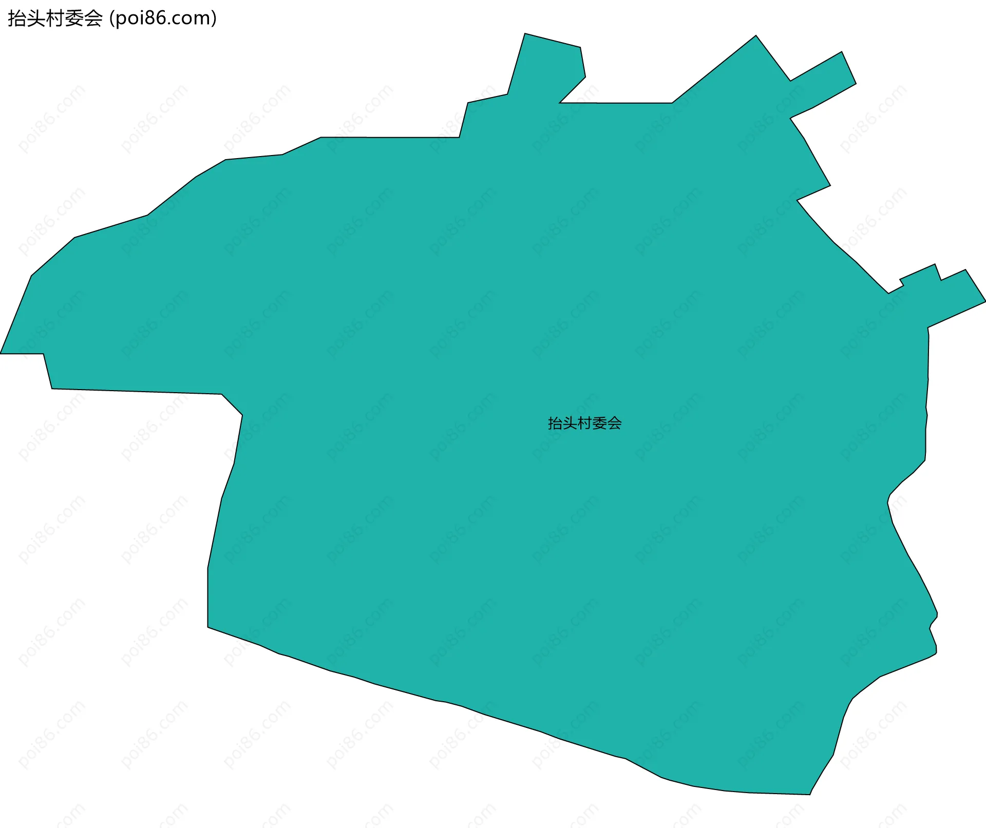 抬头村委会边界地图