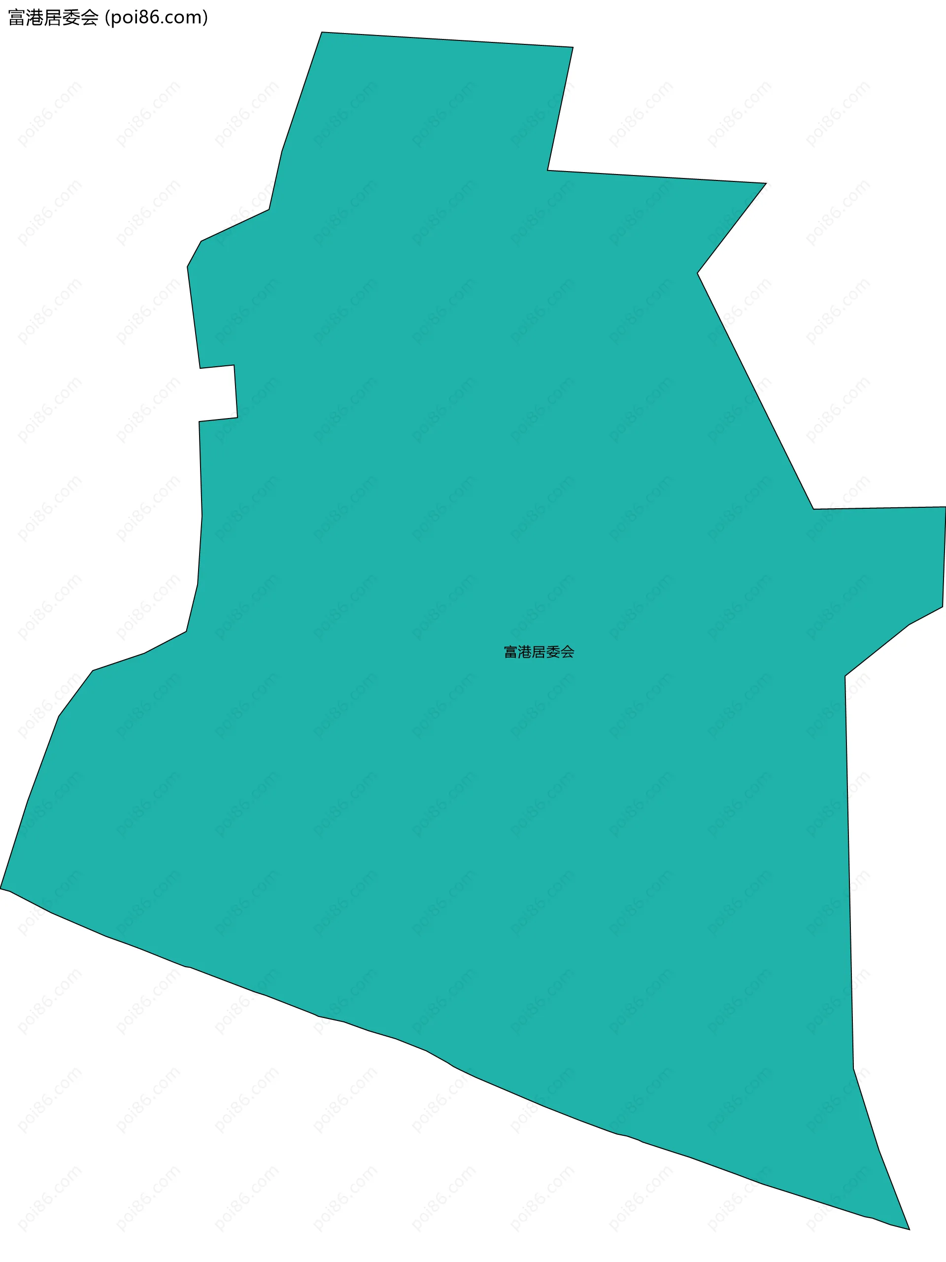 富港居委会边界地图