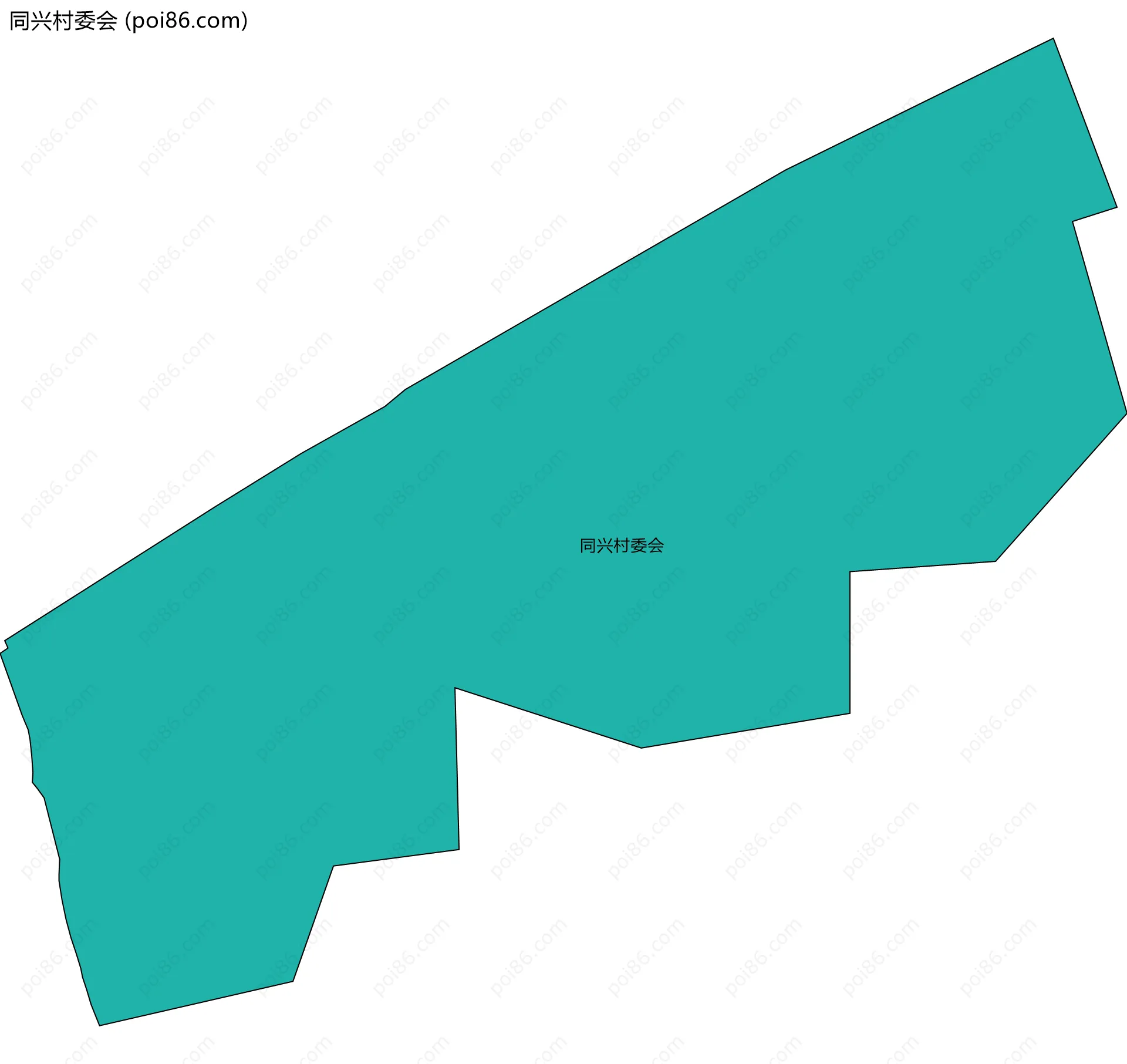 同兴村委会边界地图