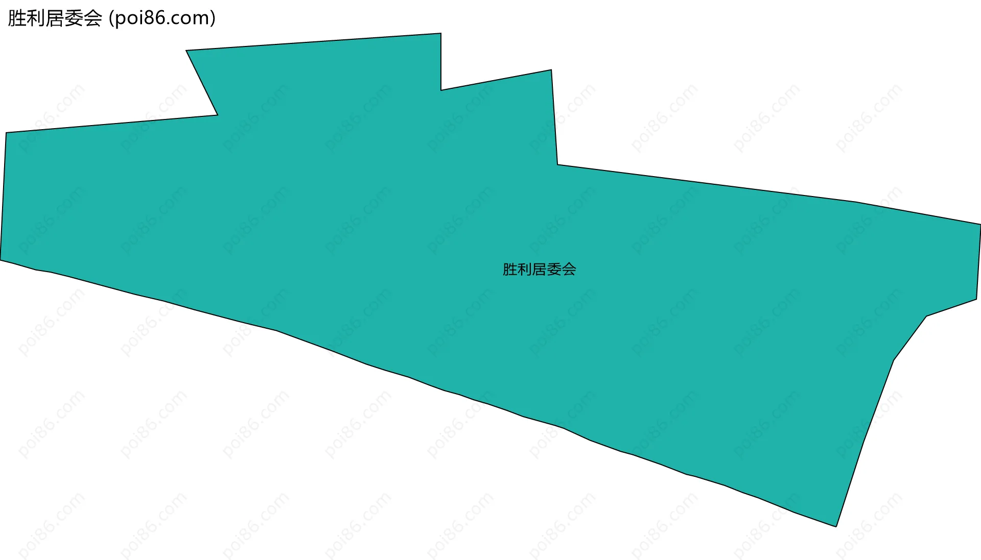 胜利居委会边界地图