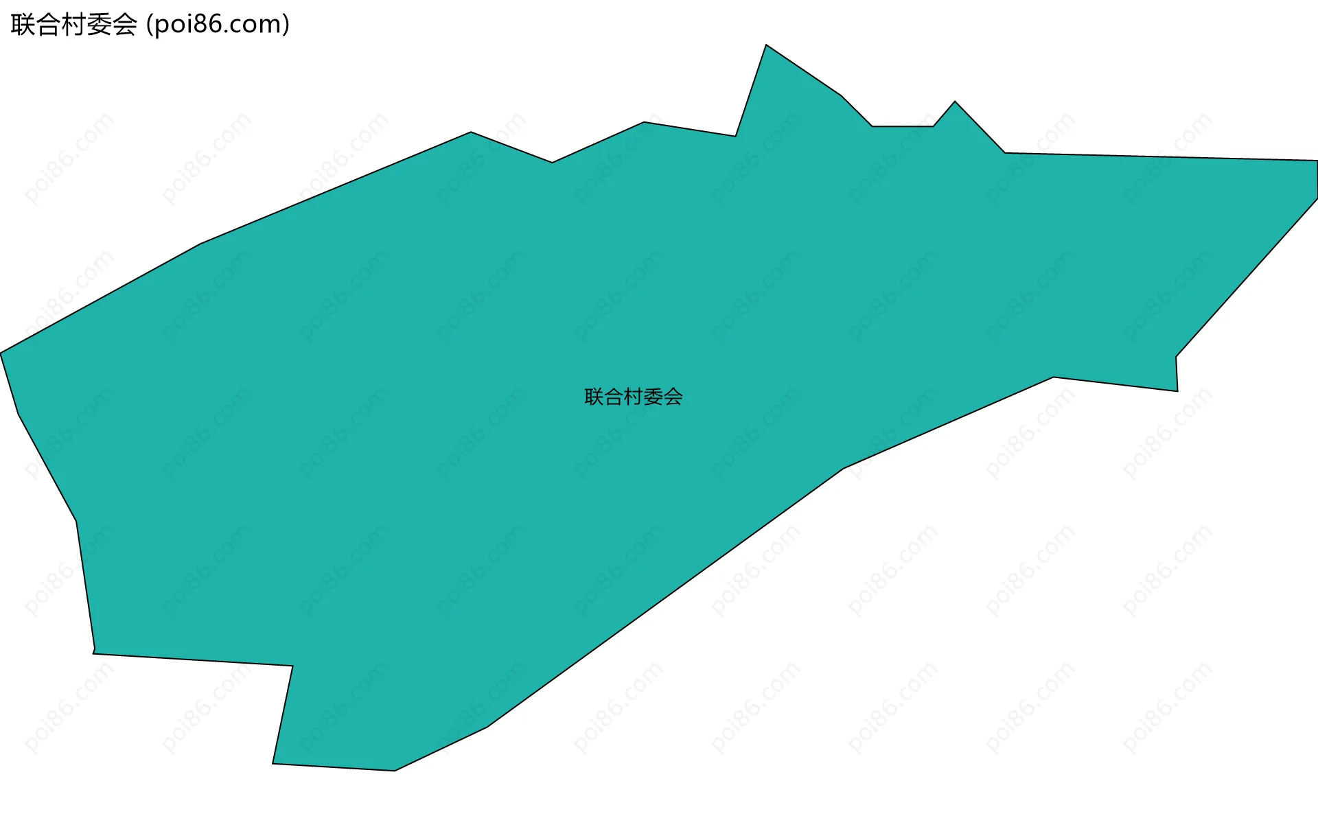 联合村委会边界地图
