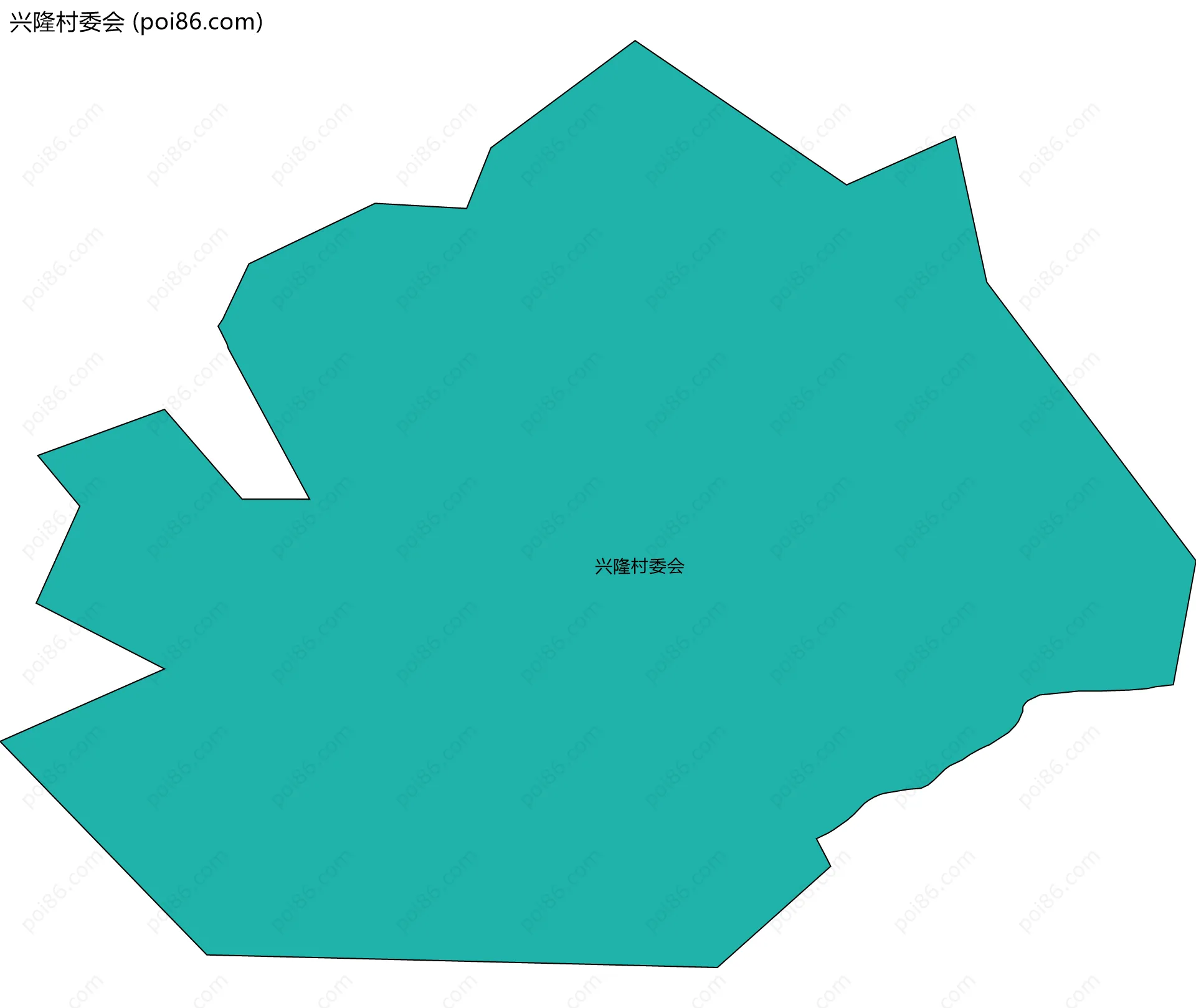 兴隆村委会边界地图