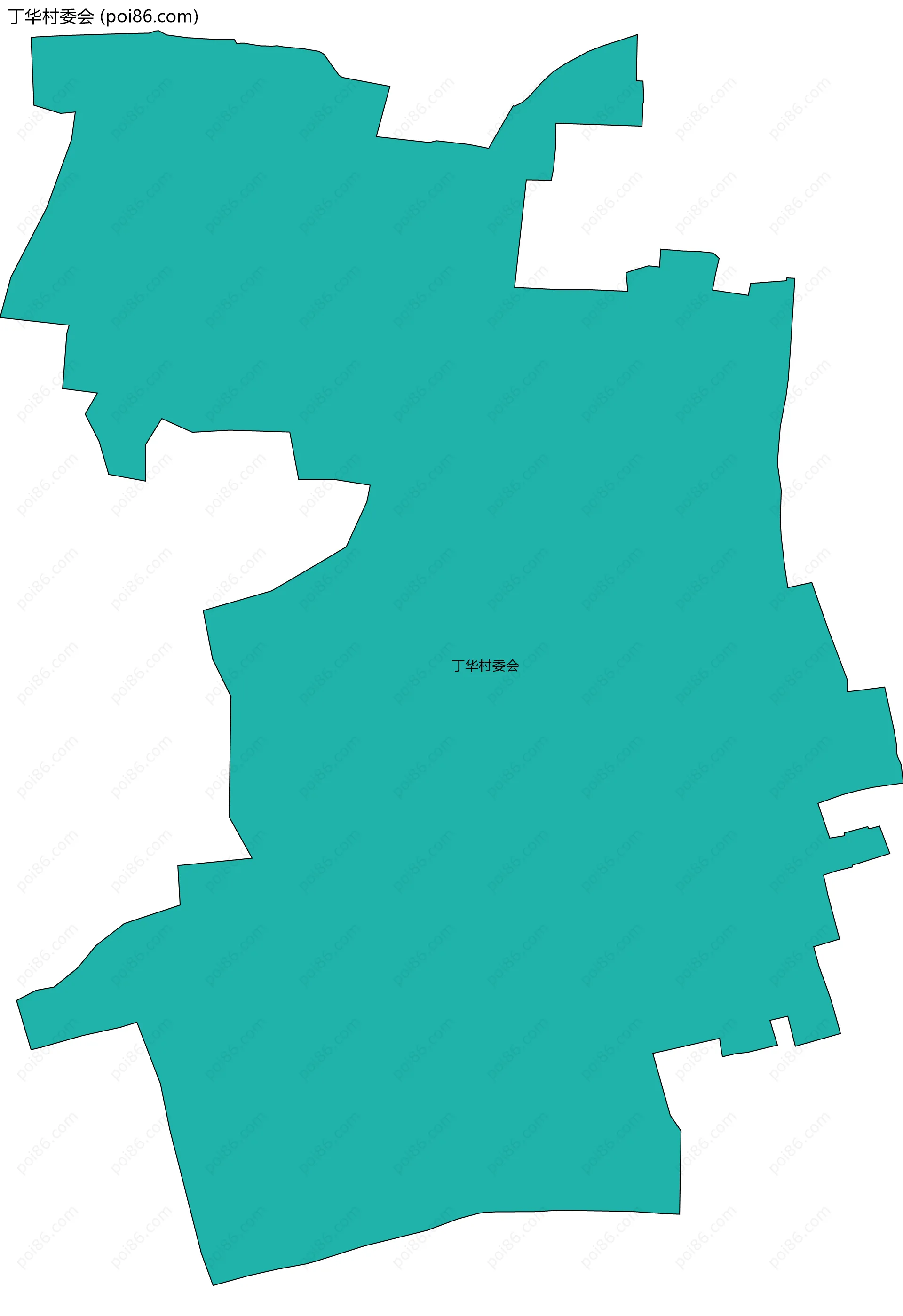 丁华村委会边界地图