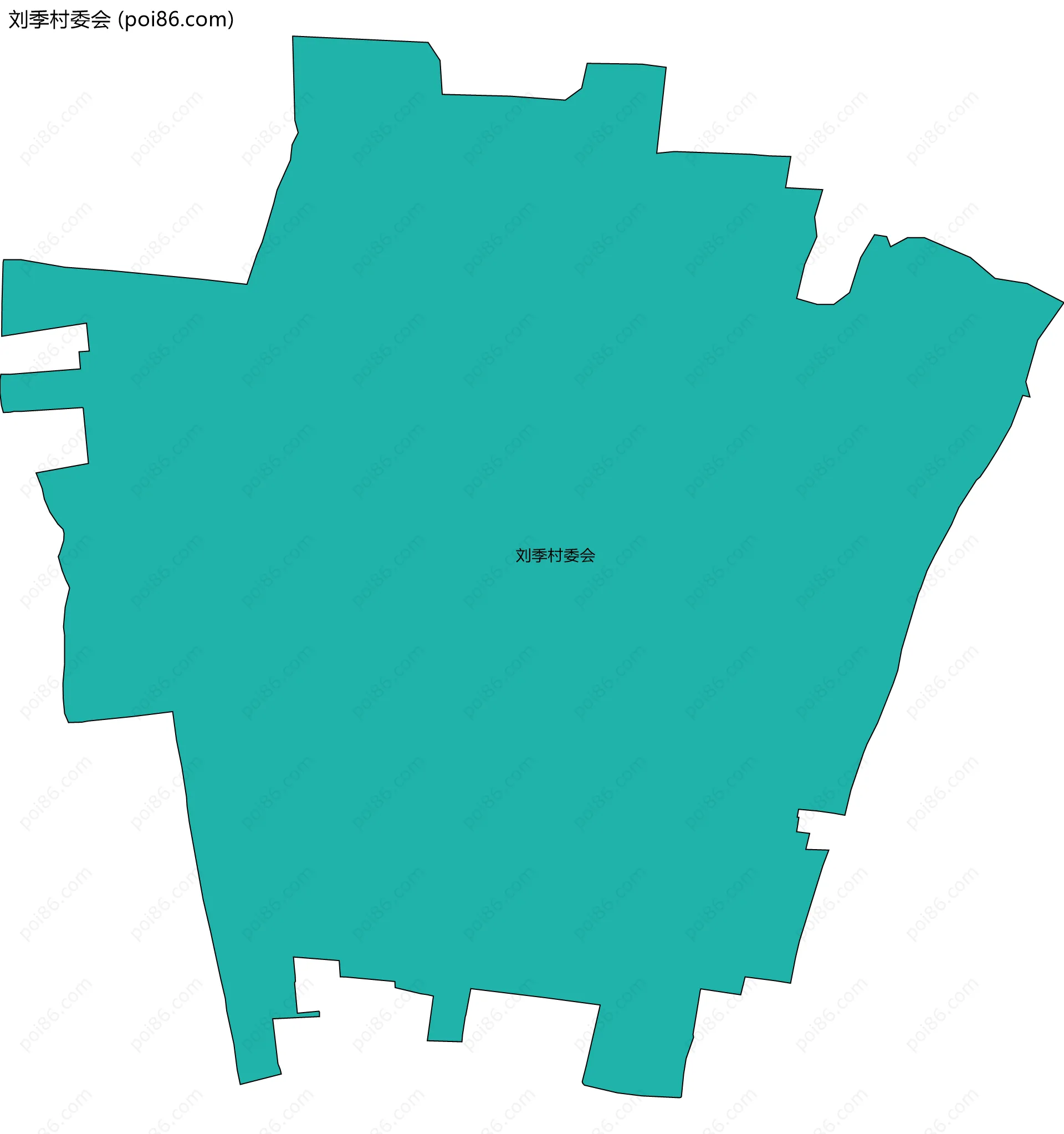 刘季村委会边界地图