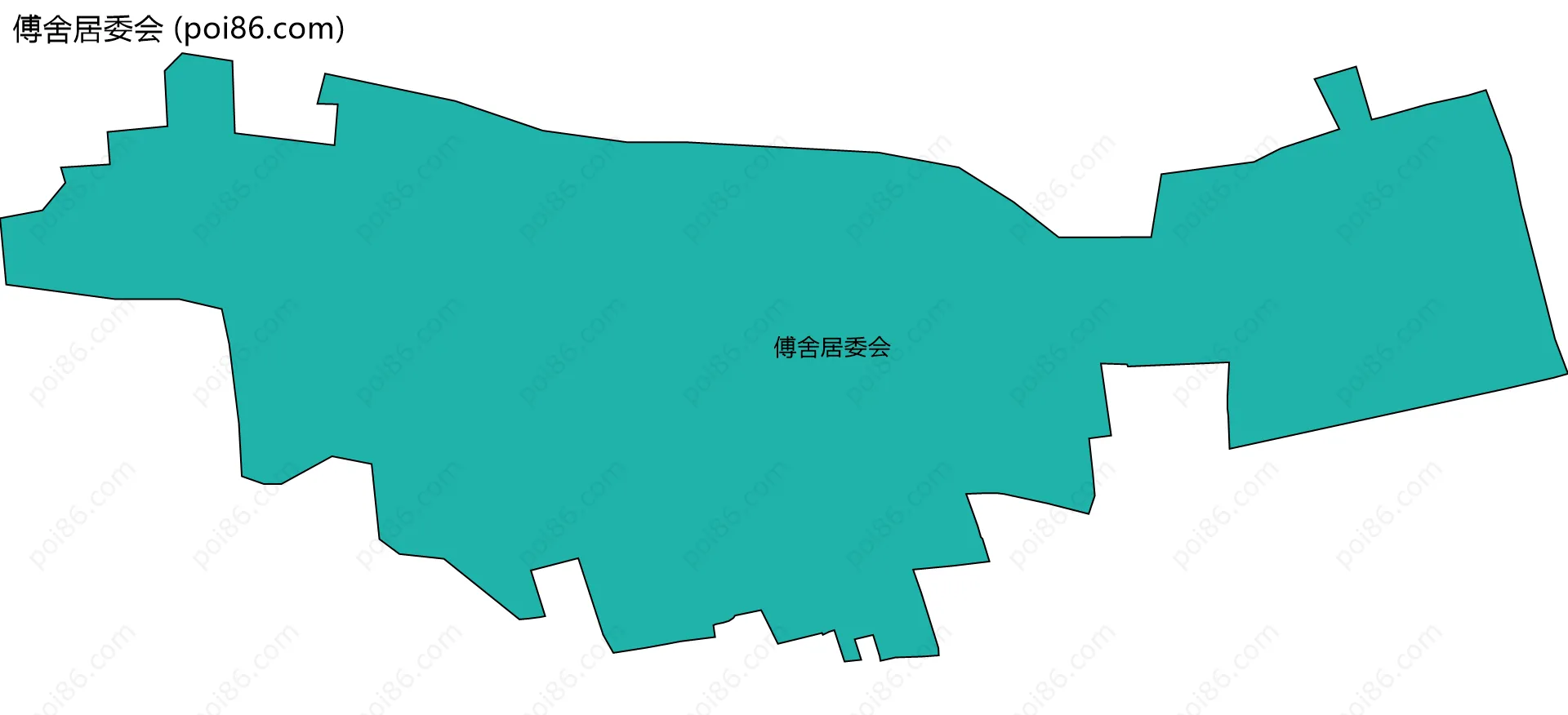 傅舍居委会边界地图