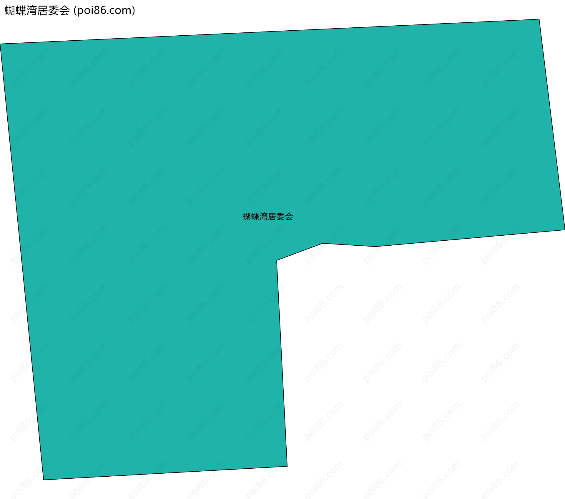 蝴蝶湾居委会边界地图