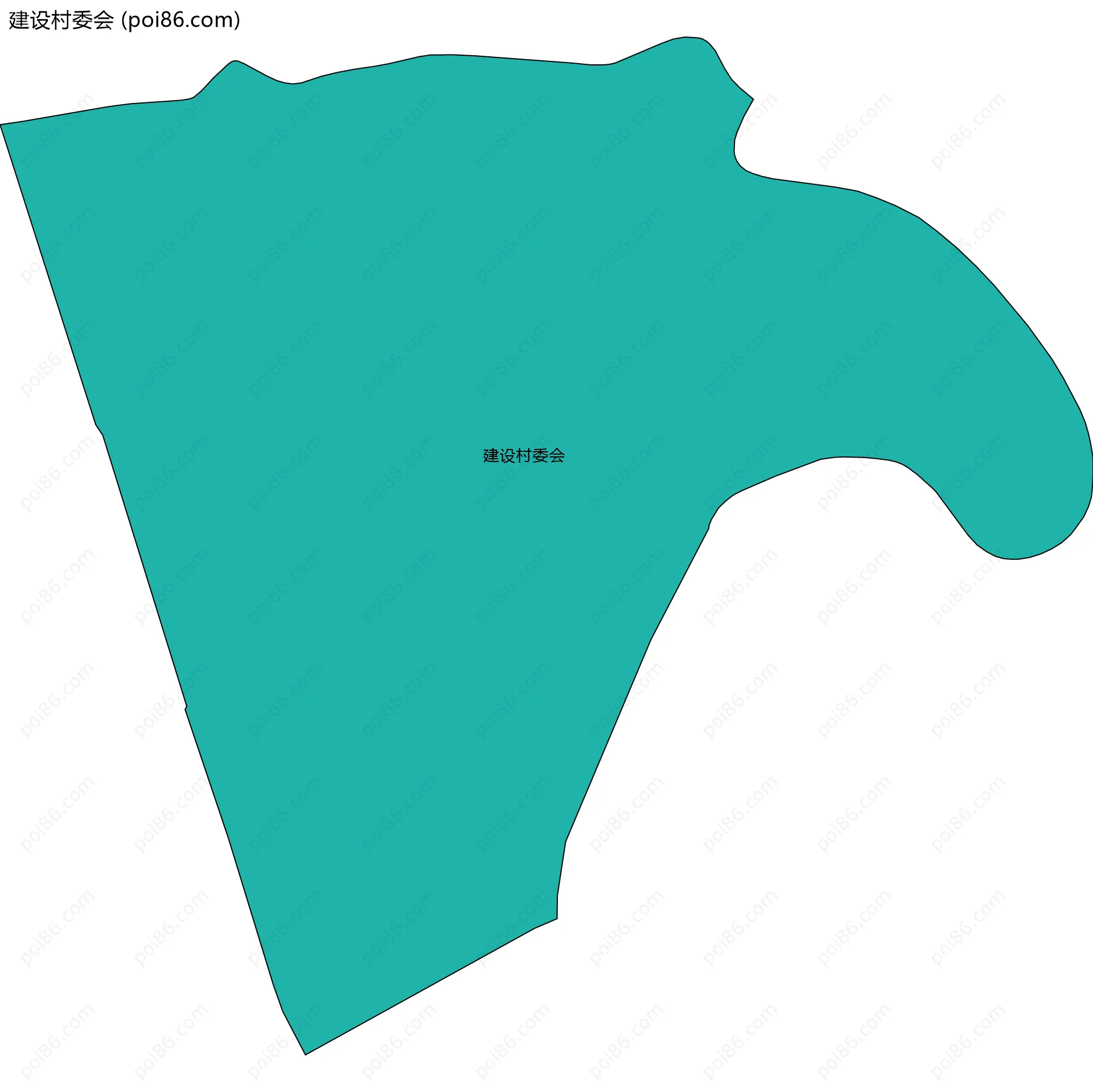 建设村委会边界地图