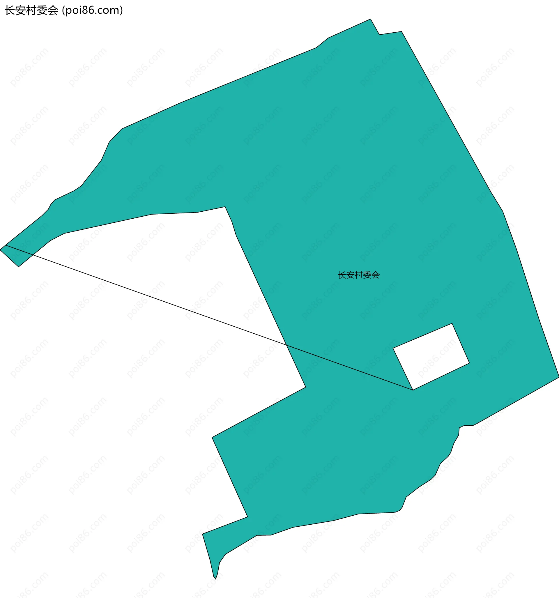 长安村委会边界地图